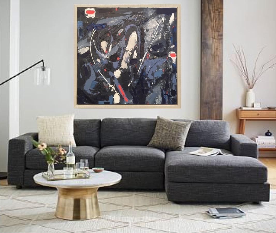 Arte contemporanea francese di Aude de Voc - Orageux in vendita 4