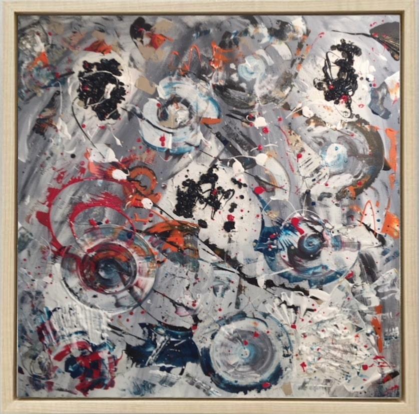 French Contemporary Art by Aude de Voc - Tourbillons Colors For Sale 1