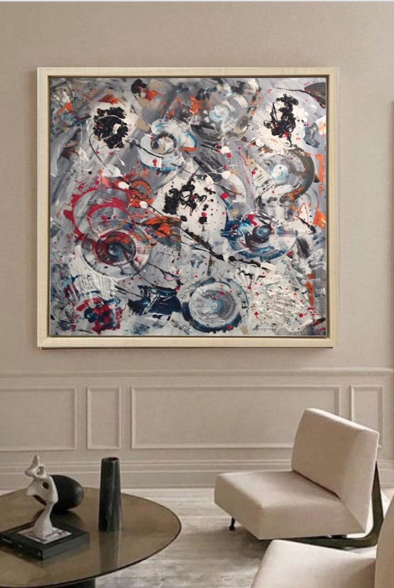 French Contemporary Art by Aude de Voc - Tourbillons Colors For Sale 2