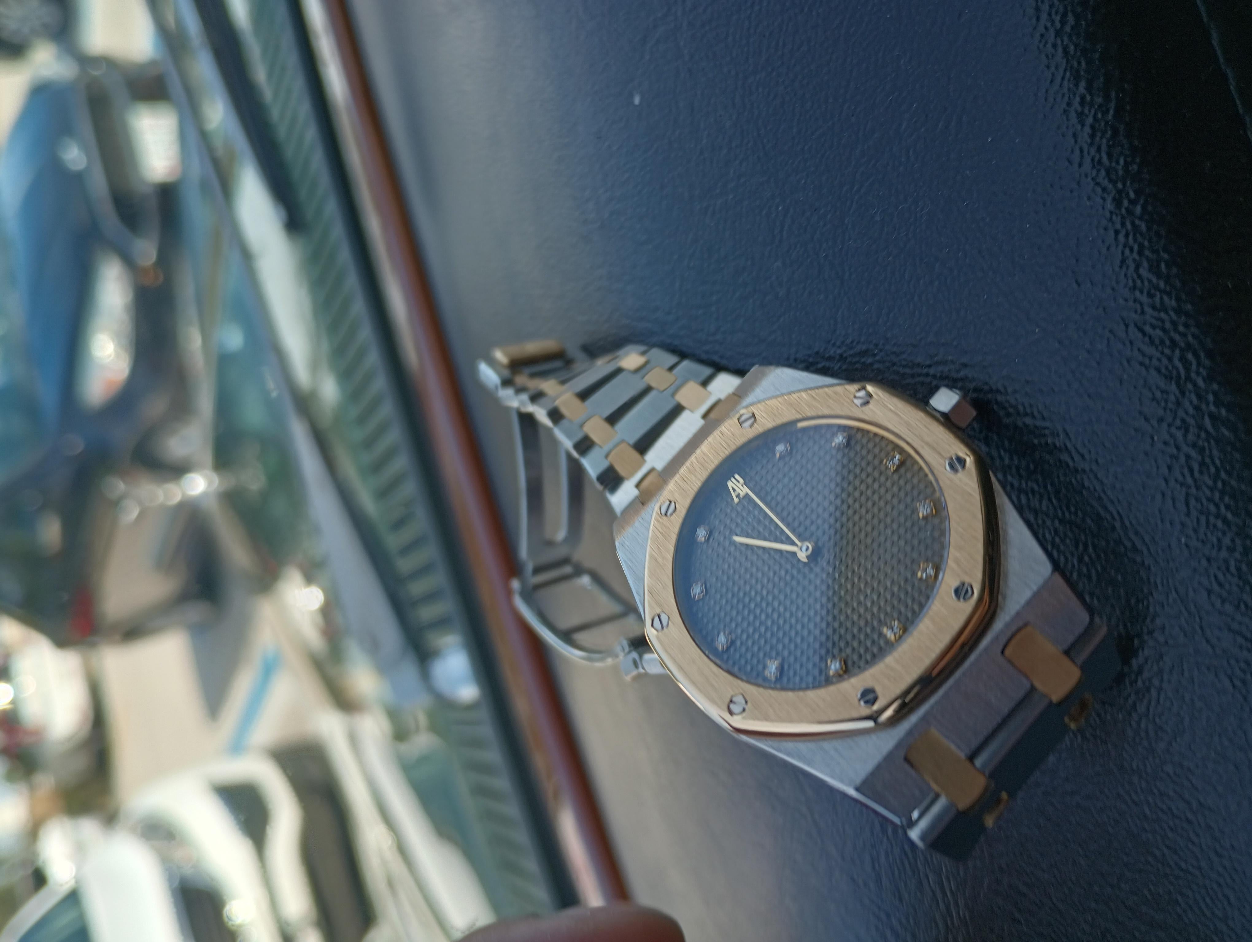 Audemar Piguet Royal Oak 33mm Fabrik Diamant-Zifferblatt Herren im Angebot