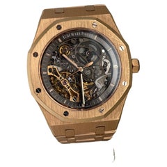 Audemar Piguet Montre Royal Oak à double équilibre en or rose