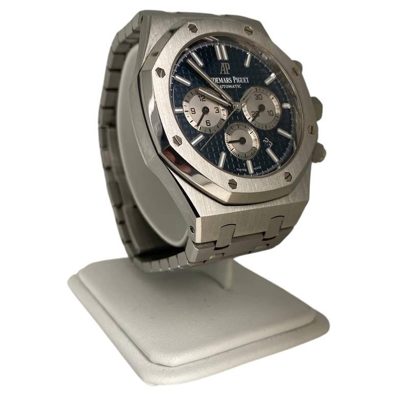 Audemar Piguet Royal Oak Stainless Steel Chronograph Blue Dial 26331ST For  Sale at 1stDibs