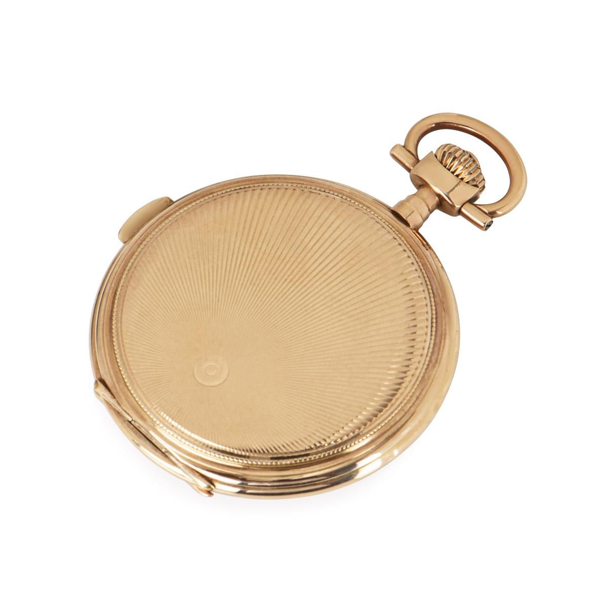 Men's Audemars Freres Rose Gold Full Hunter Keyless Lever Pocket Watch