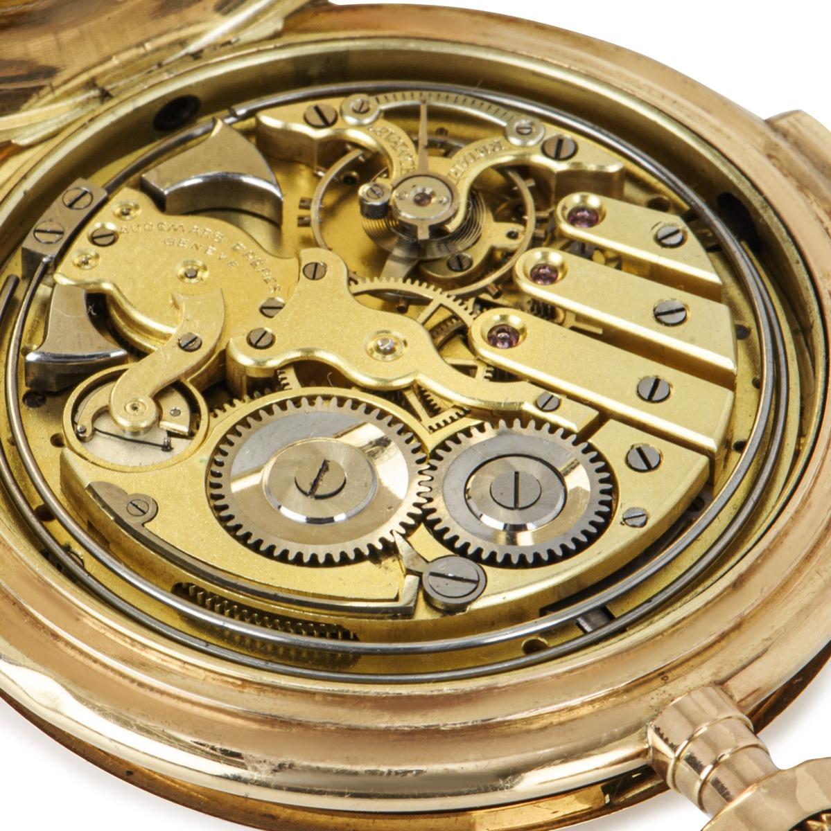 Audemars Freres Rose Gold Full Hunter Keyless Lever Pocket Watch 2