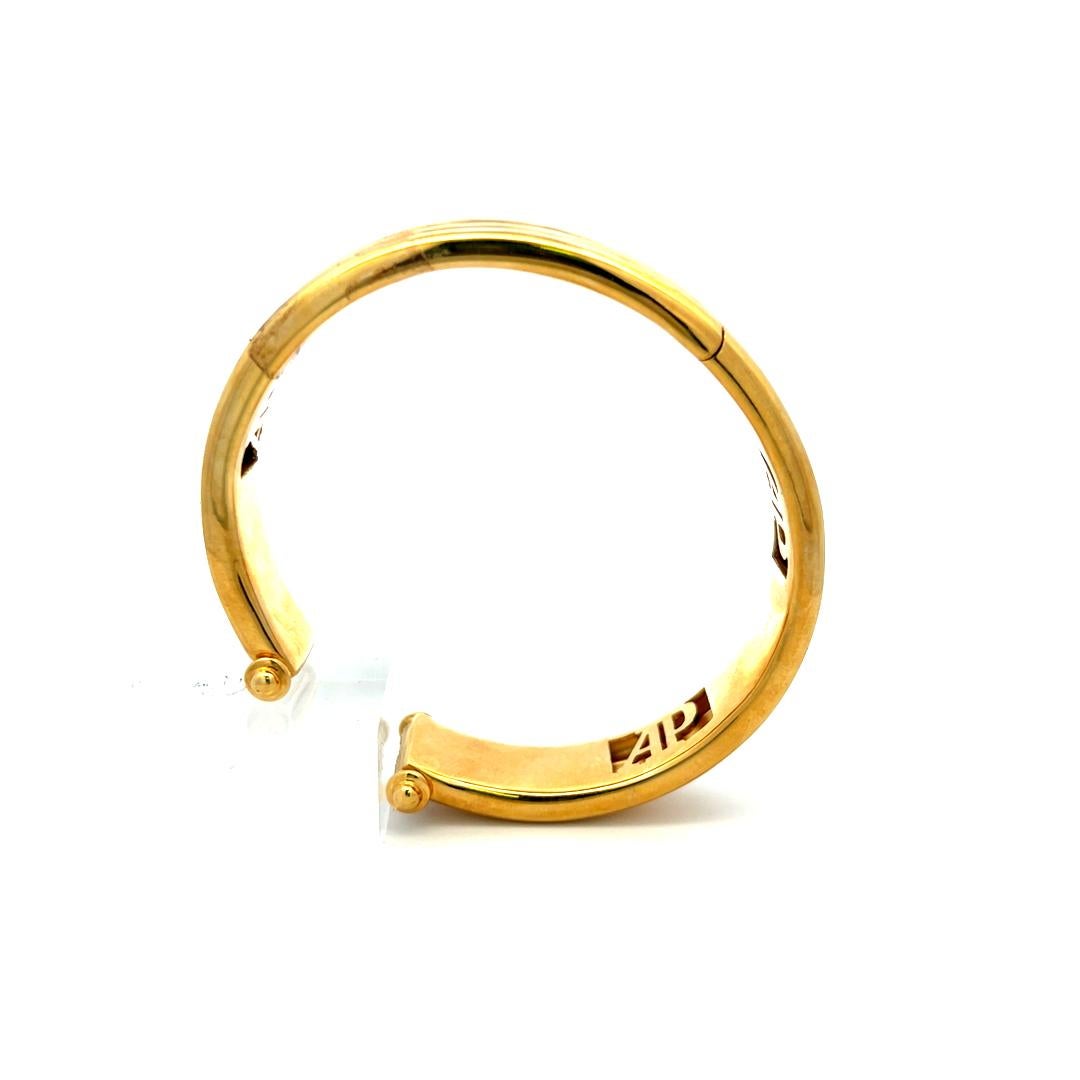 Audemars Piguet 0,52 Karat runder Diamant 18 Karat Gelbgold Manschettenarmband im Angebot 6
