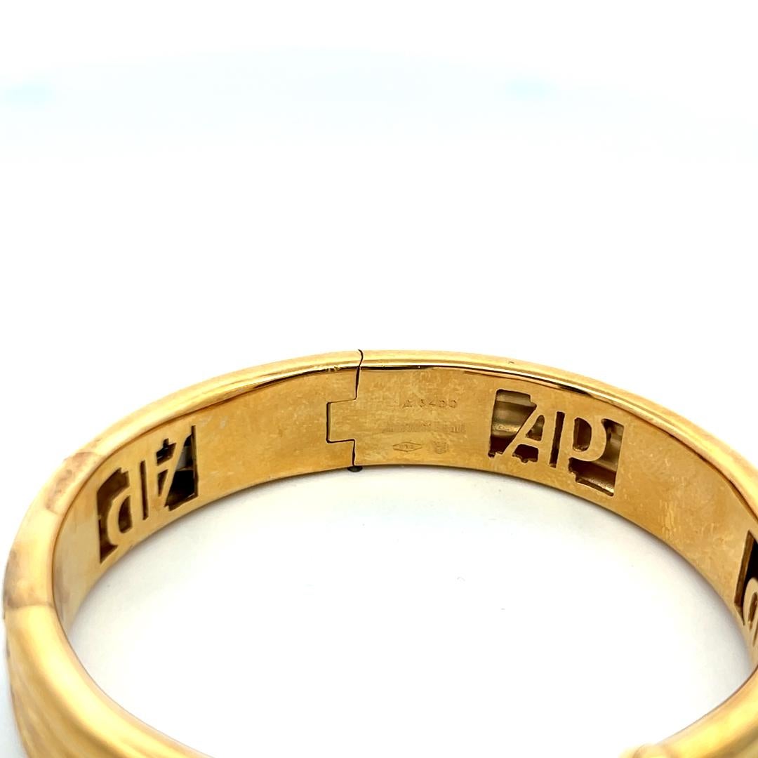 Audemars Piguet 0,52 Karat runder Diamant 18 Karat Gelbgold Manschettenarmband im Angebot 4