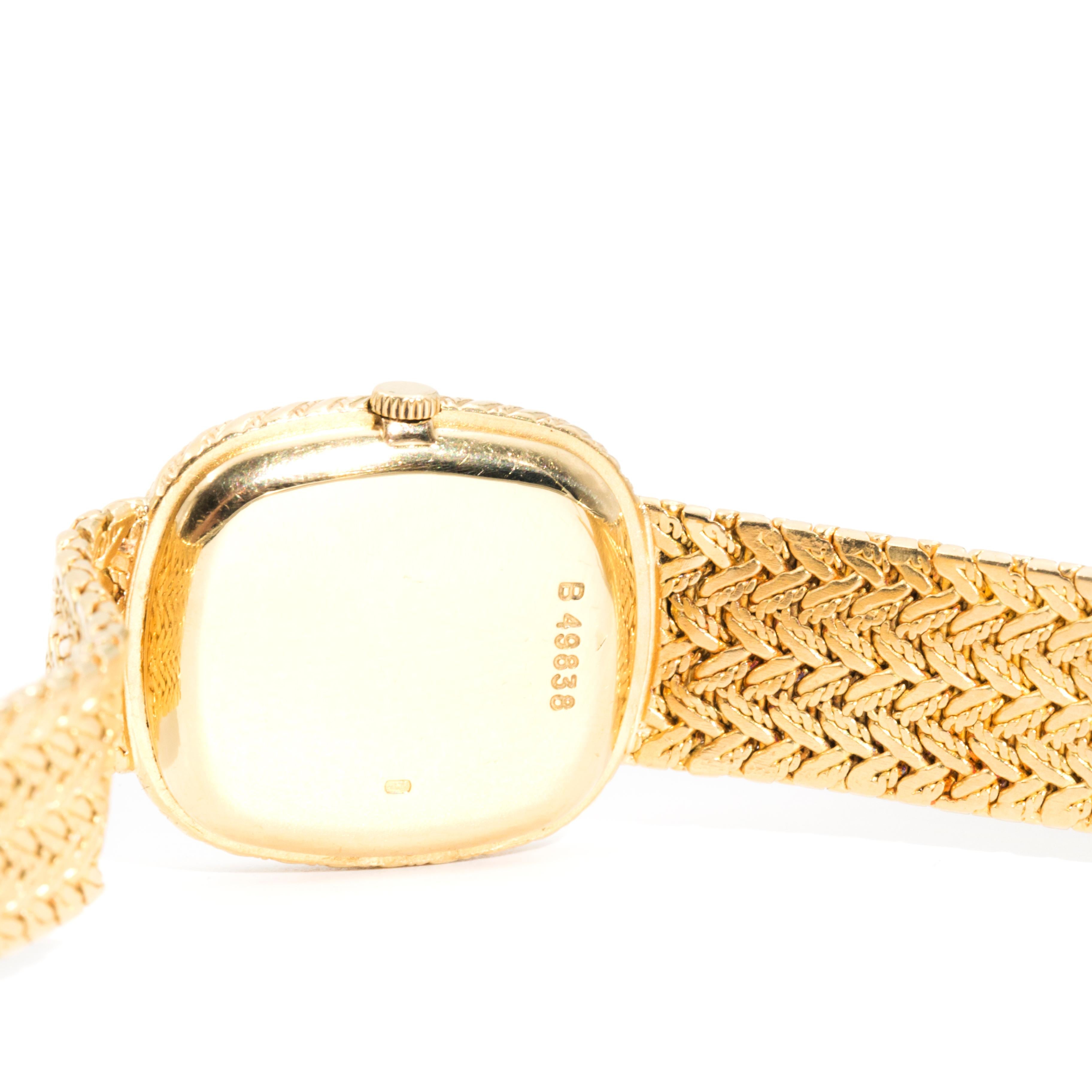 Audemars Piguet 18 Carat Yellow Gold Diamond Watch, Circa 1960s 6