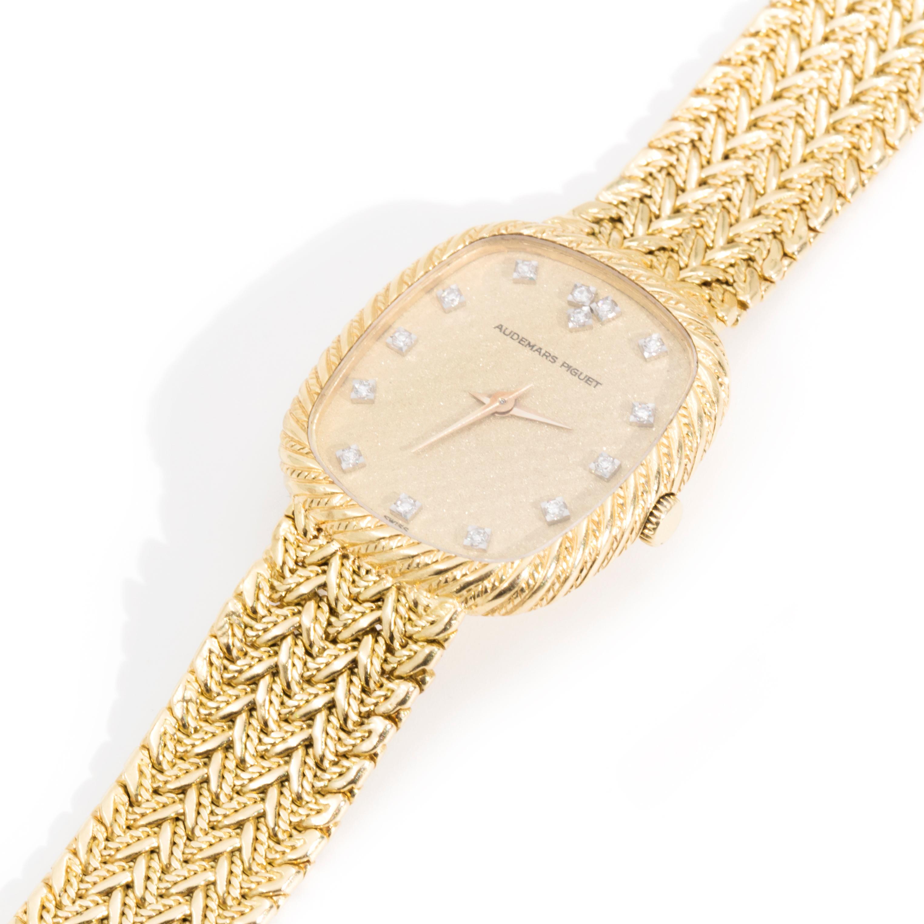 audemars piguet gold diamond watch