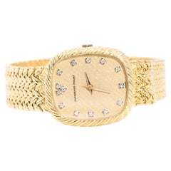 Vintage Audemars Piguet 18 Carat Yellow Gold Diamond Watch, Circa 1960s