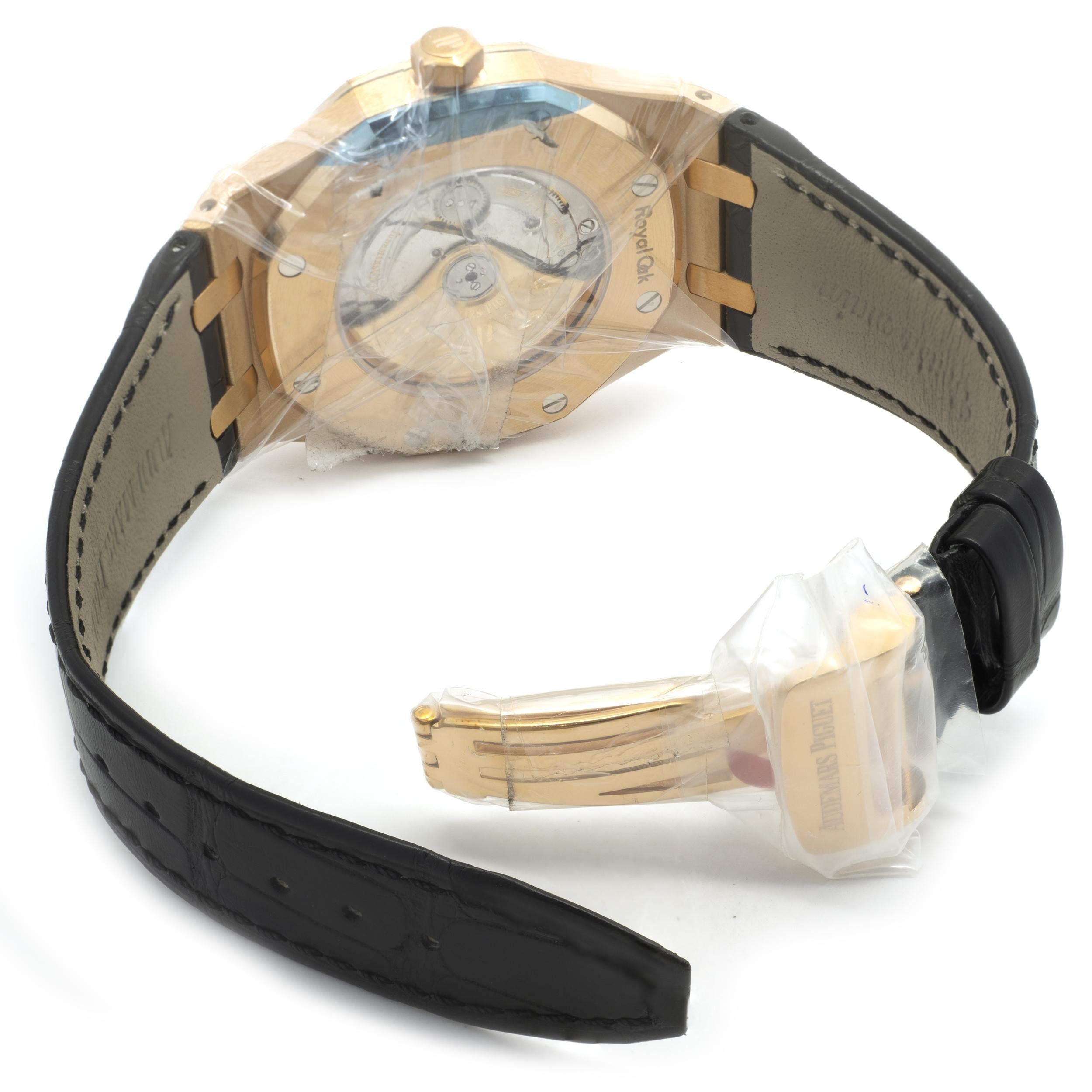 Audemars Piguet Montre Royal Oak en or rose 18 carats Pour hommes en vente