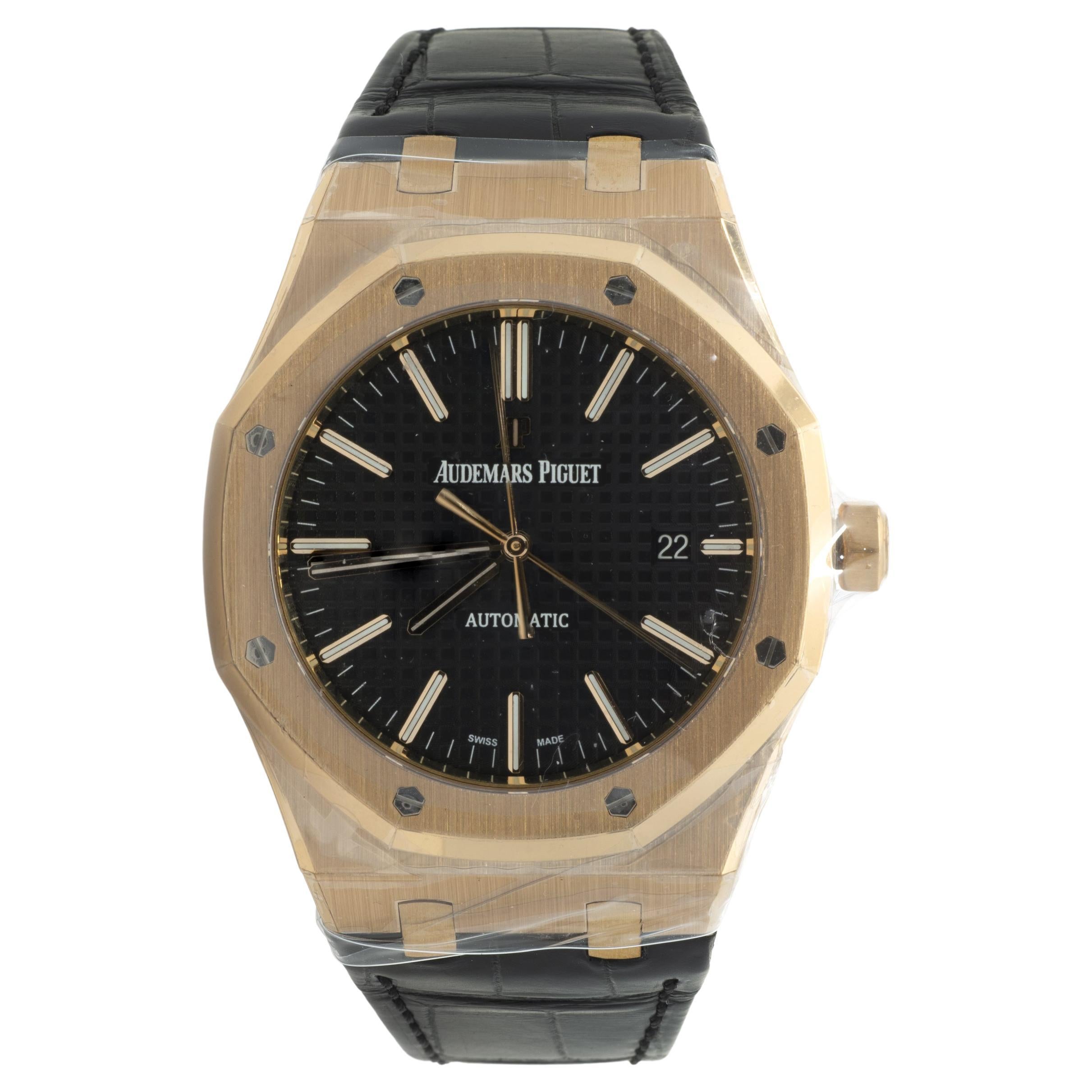 Audemars Piguet 18 Karat Rose Gold Royal Oak