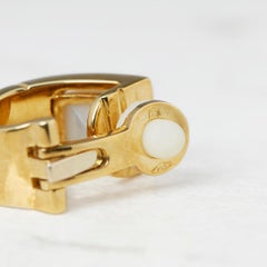 Ohrringe von Audemars Piguet aus 18 Karat Gelbgold mit Mabe-Perlen und Diamanten