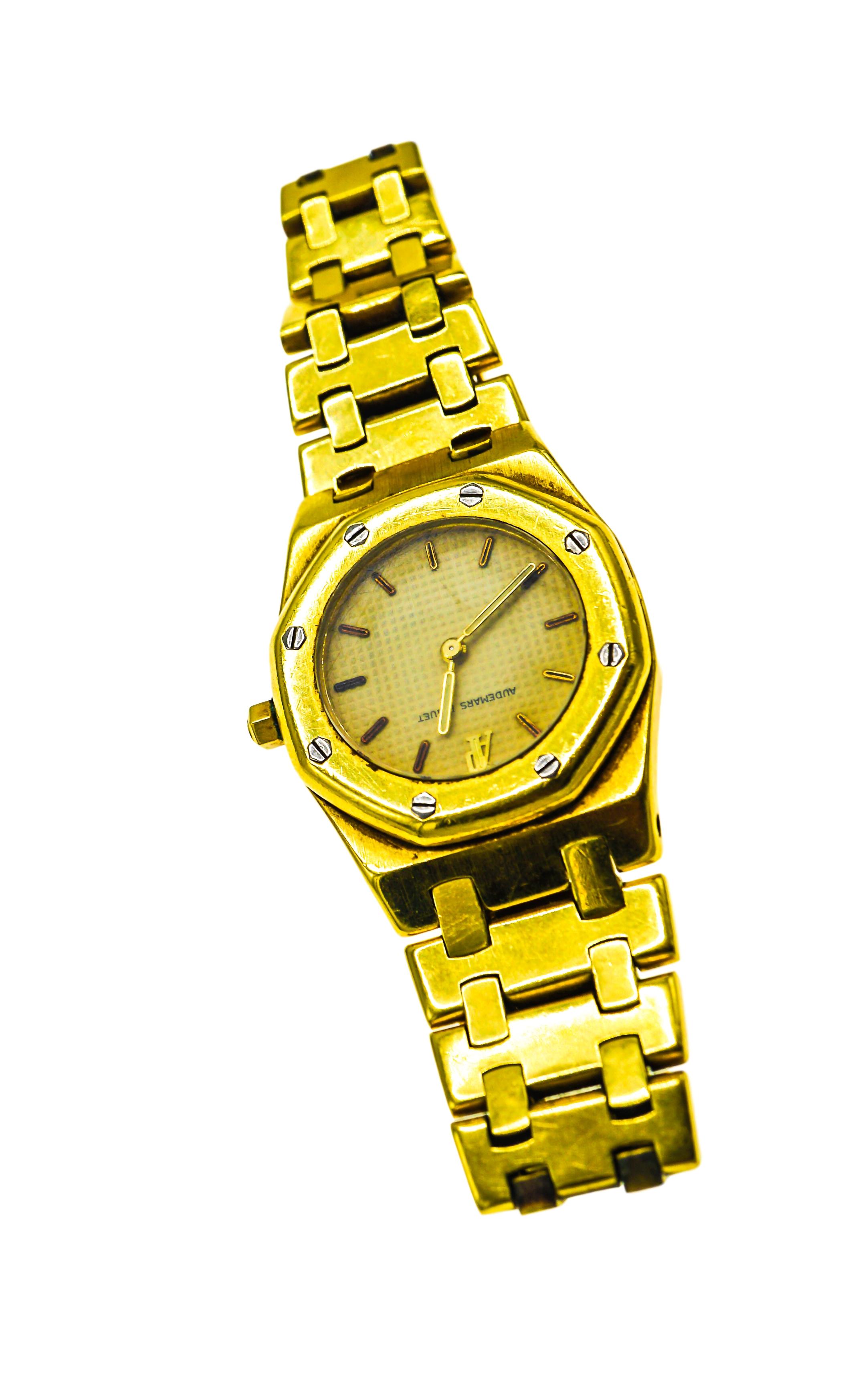 Women's or Men's Audemars Piguet 18 Karat Gold Watch
