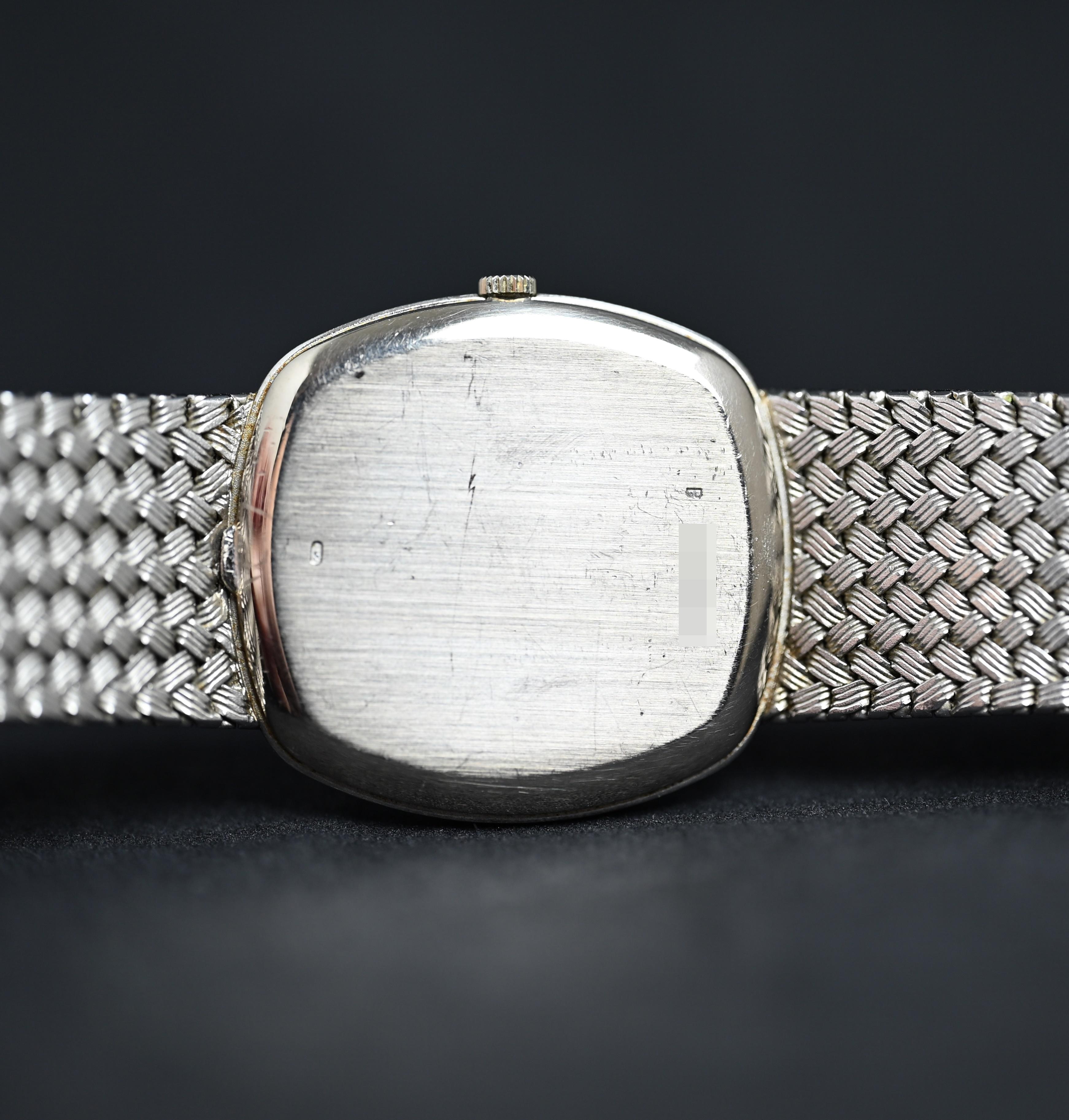 Audemars Piguet 18K WG Mattes Zifferblatt mit Diamant Indexen Automatik, 1980er Jahre 1