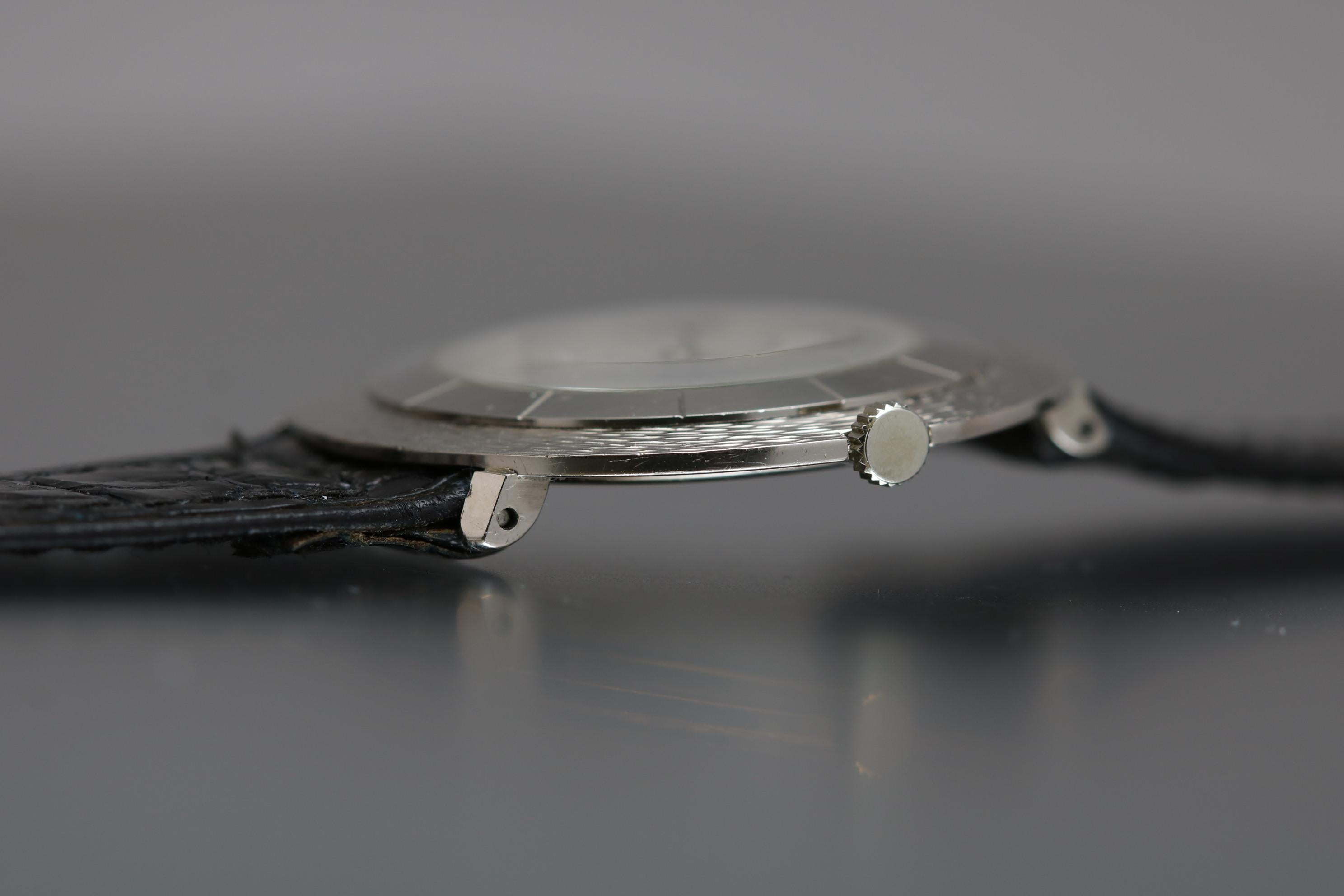 Audemars Piguet 18 Karat White Gold Ultra Thin Wristwatch, circa 1960 2