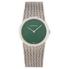 Audemars Piguet 18K White Gold with Rare 26mm Bloodstone Dial Manual Wind