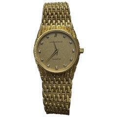Audemars Piguet 18K Yellow Gold Diamond Dial Cobra Bracelet Watch