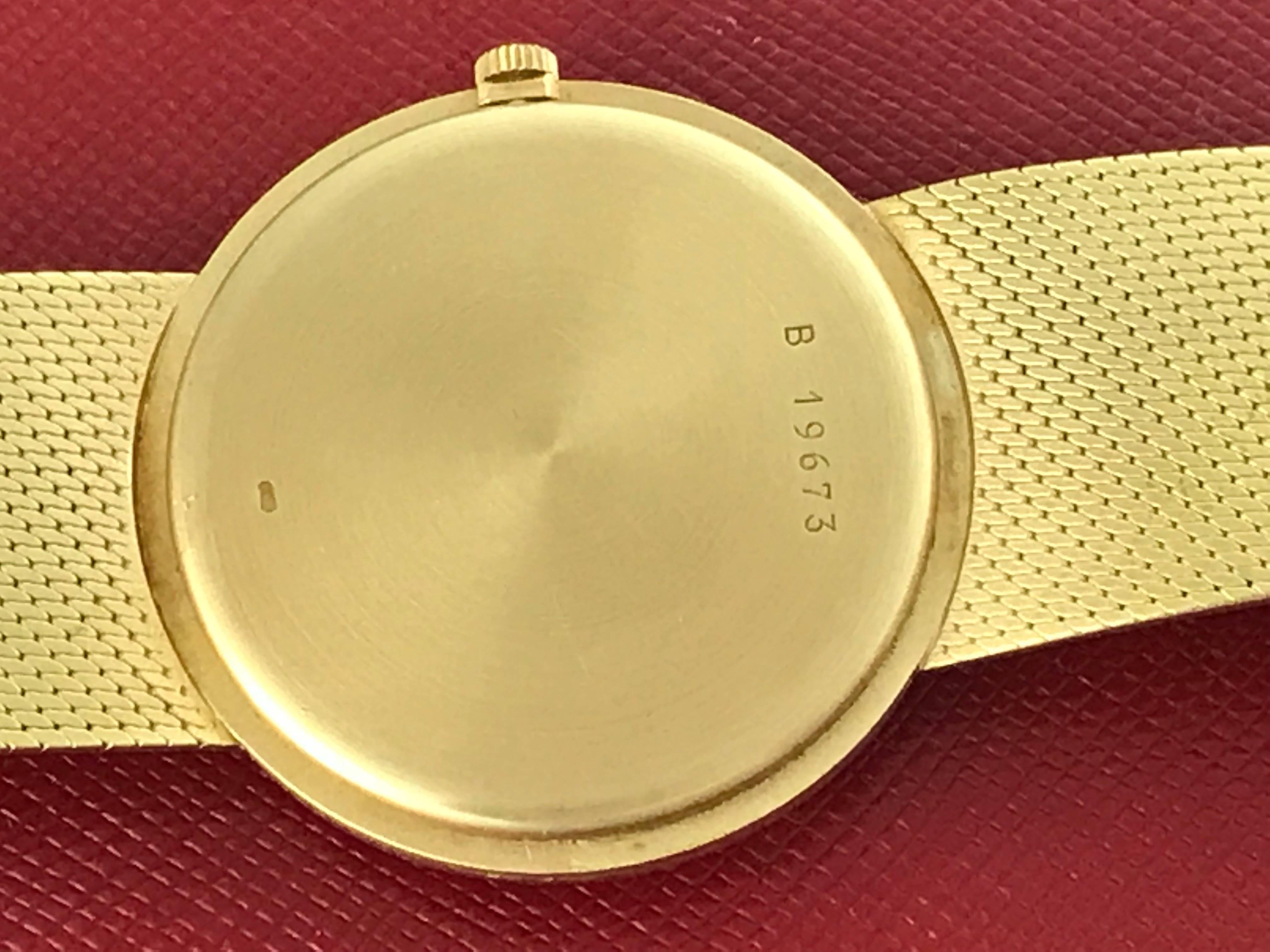 Audemars Piguet 18k Yellow Gold Midsize Manual Wind Wrist Watch For Sale 1