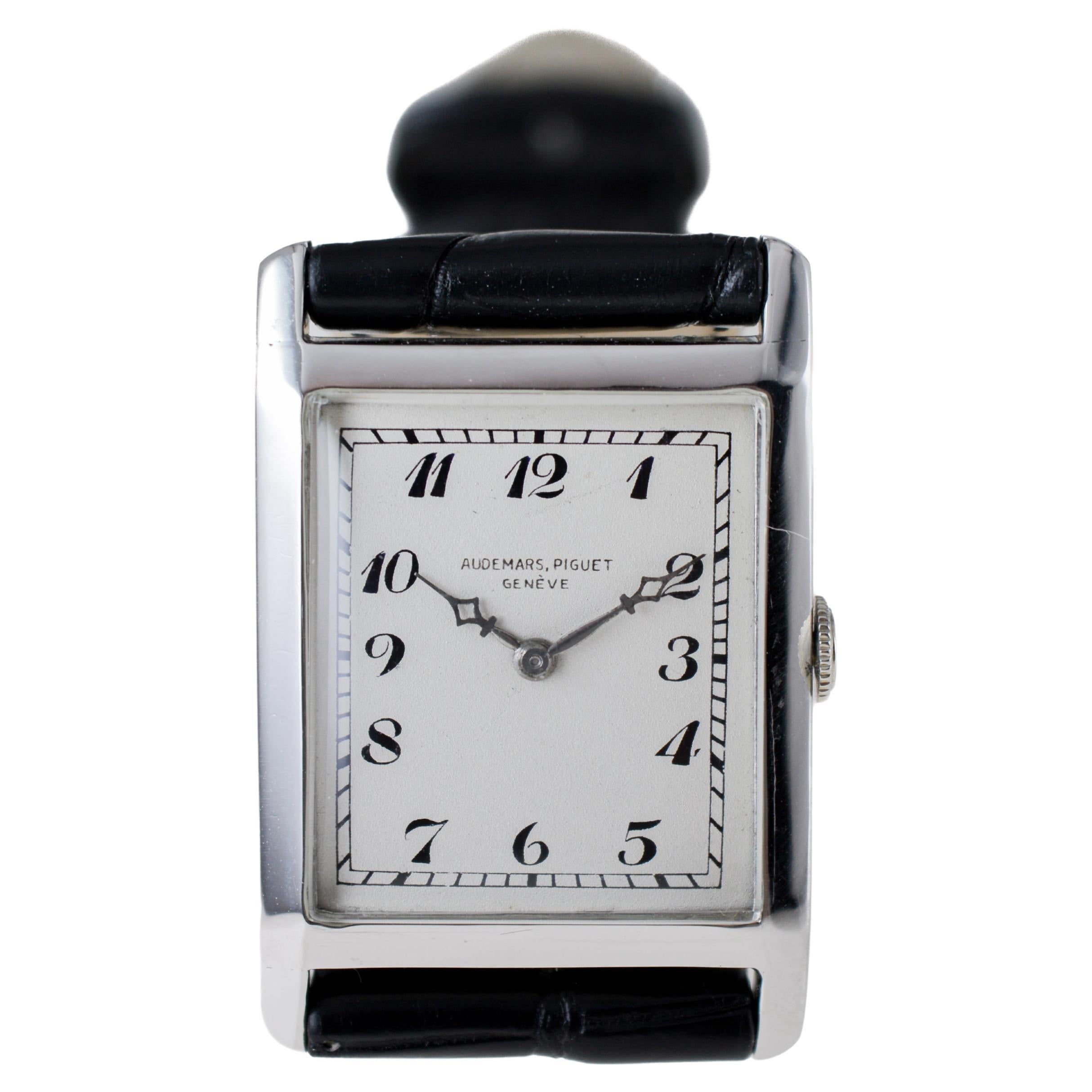 Audemars Piguet 18Kt Art Deco Watch circa, 1920's Dial by Stern Freres pre Patek 6