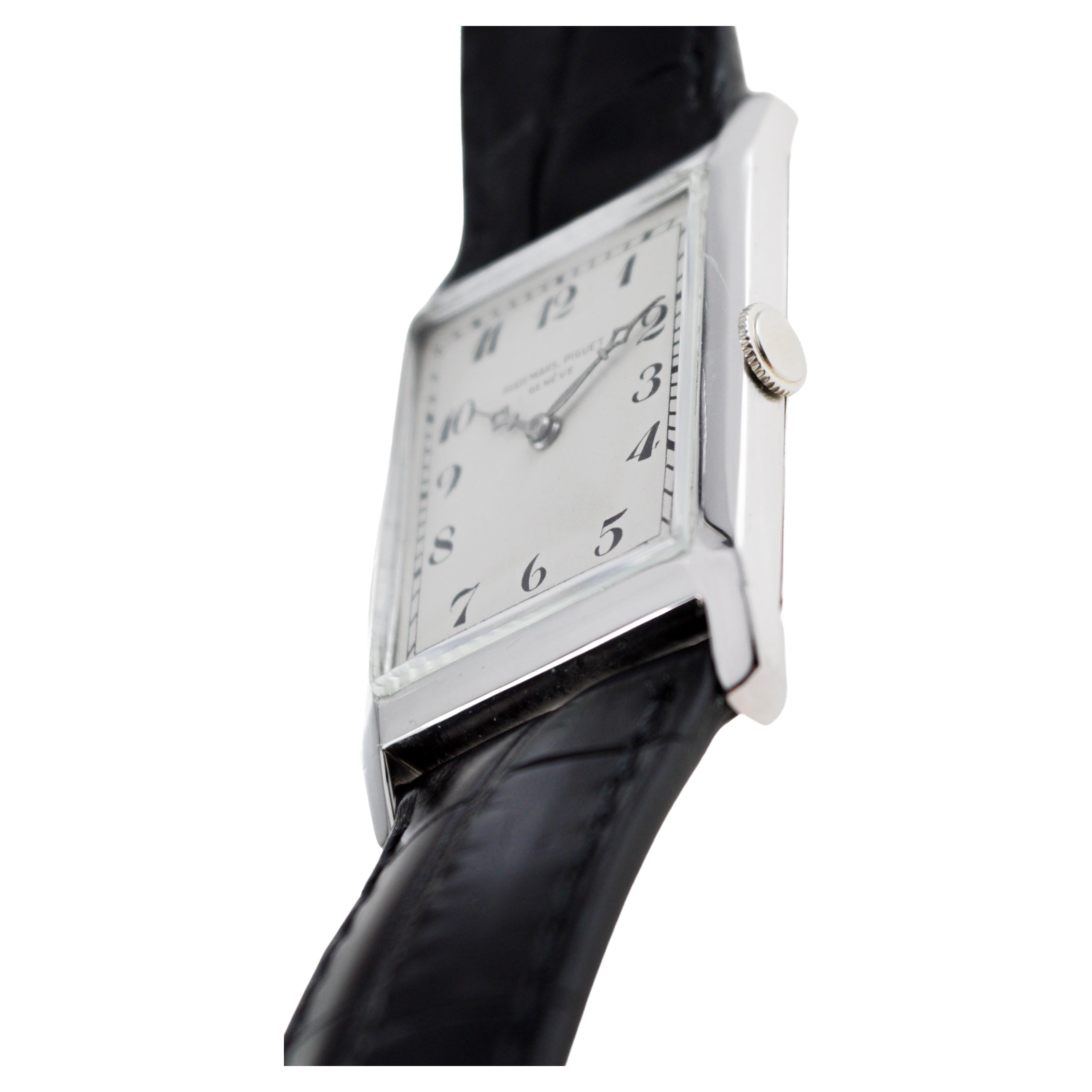 Audemars Piguet 18Kt Art Deco Watch circa, 1920's Dial by Stern Freres pre Patek 8