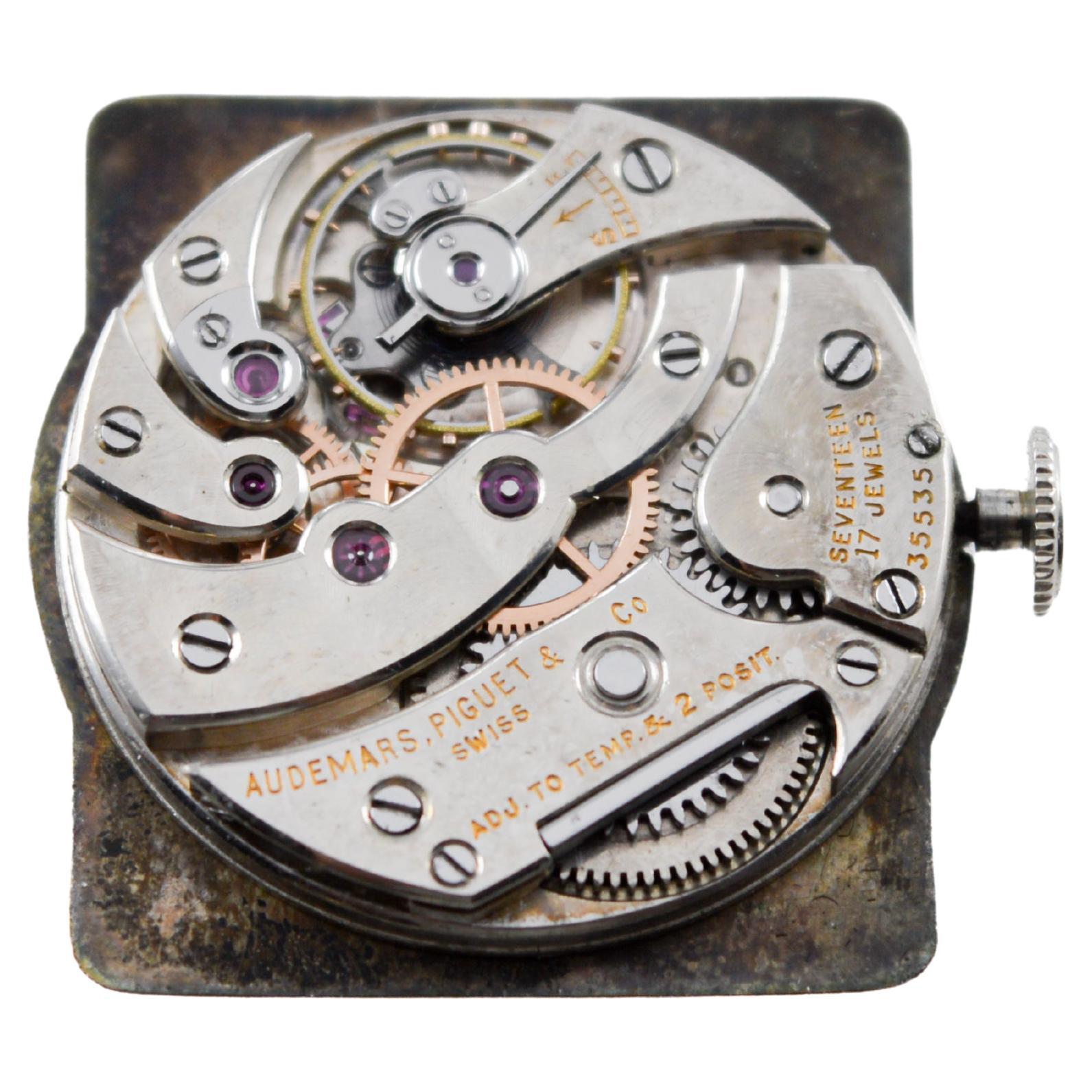 Audemars Piguet 18Kt Art Deco Watch circa, 1920's Dial by Stern Freres pre Patek 14