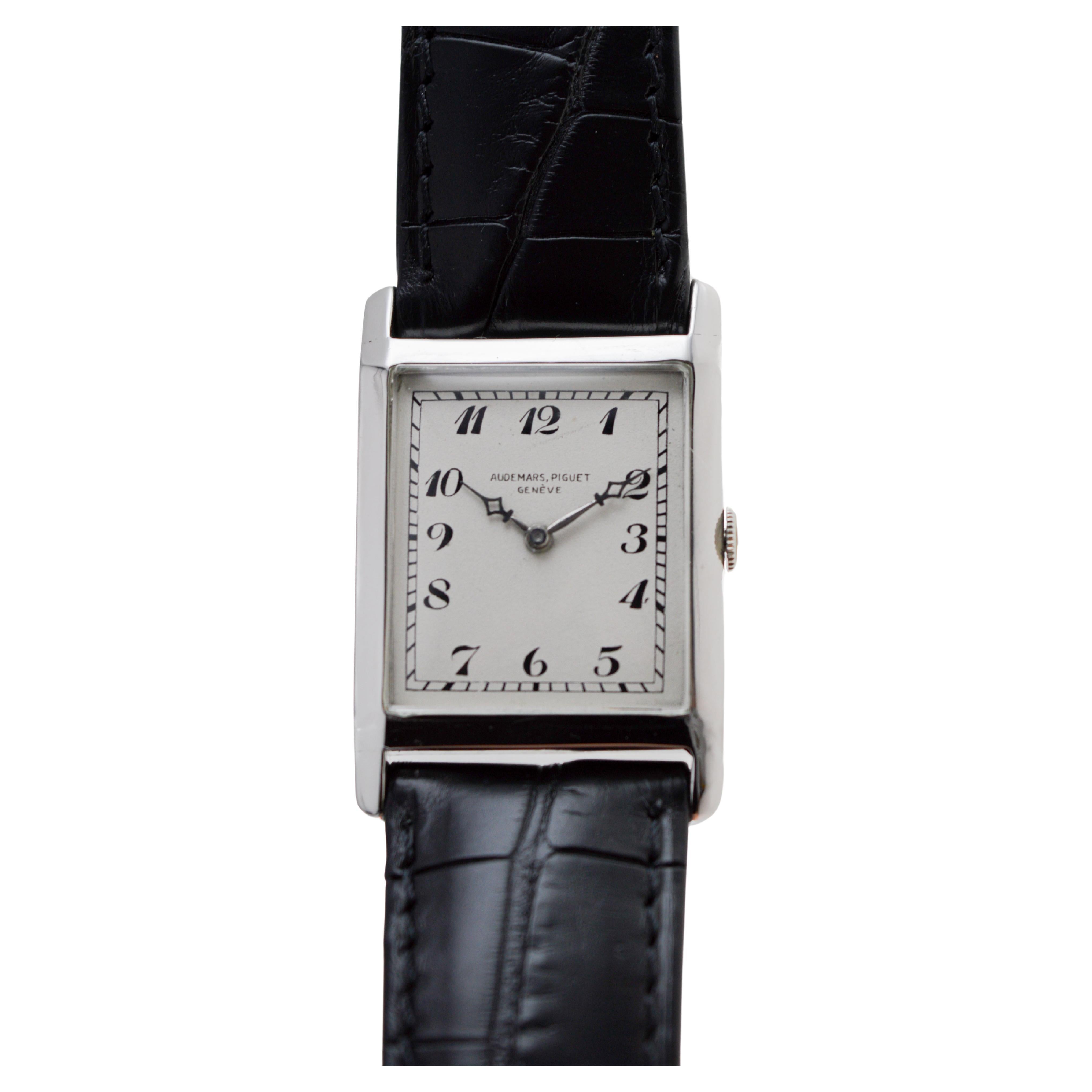 Audemars Piguet 18Kt Art Deco Watch circa, 1920's Dial by Stern Freres pre Patek 4
