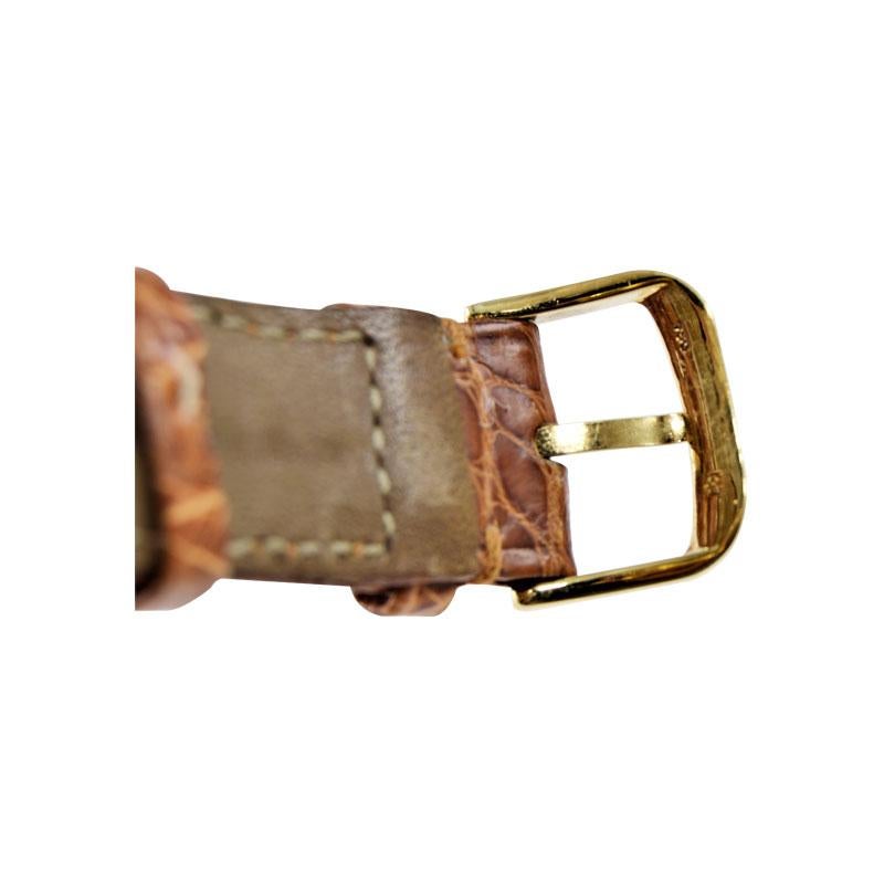 Audemars Piguet 18 Karat Gold Automatic Skeleton Watch Original Strap and Buckle 3