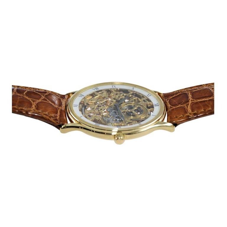 ap skeleton watch gold