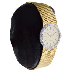 Reloj Audemars Piguet Turler de señora en oro macizo de 18 quilates y bisel de diamantes circa años 70