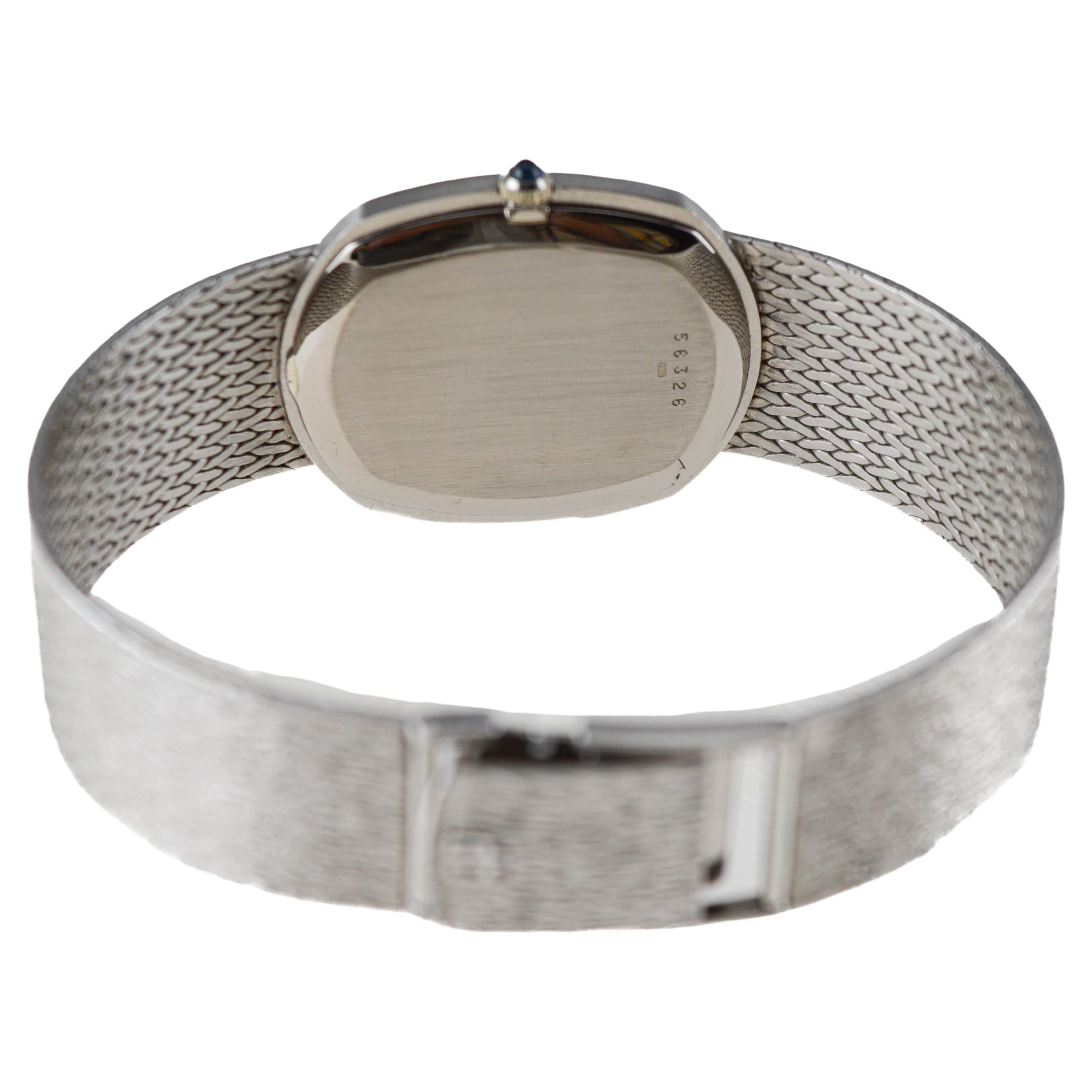 Audemars Piguet 18Kt White Gold Dress Watch circa 1980's all Original Ultra Thin 8