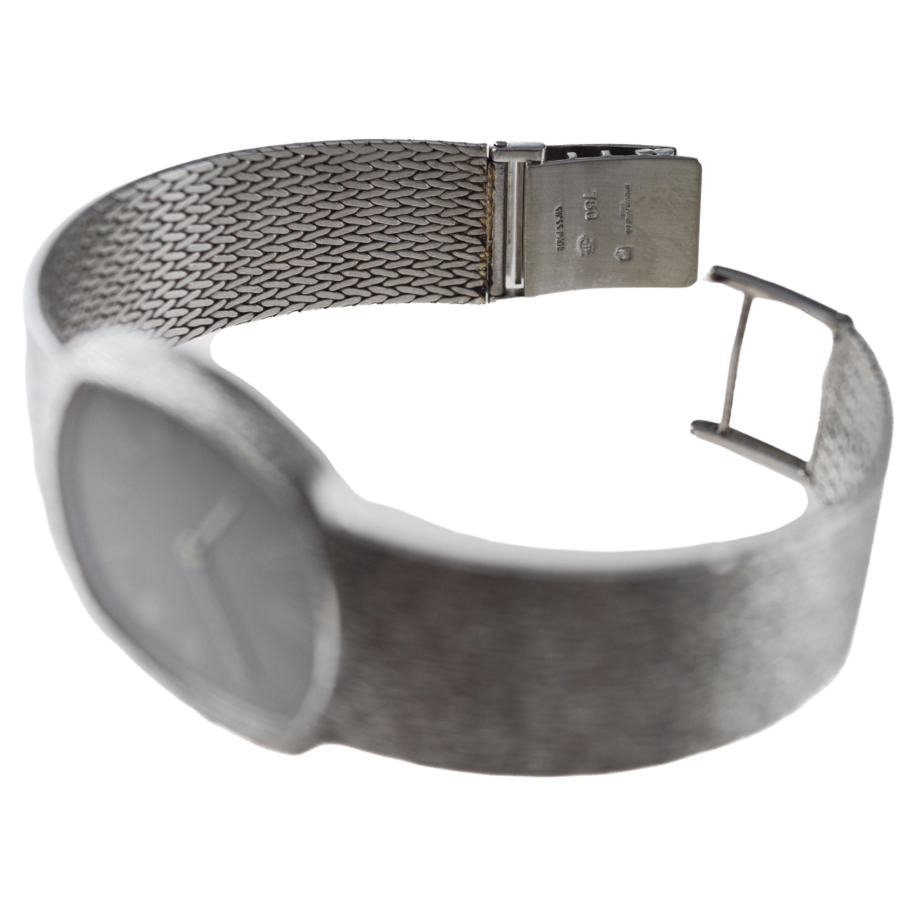Audemars Piguet 18Kt White Gold Dress Watch circa 1980's all Original Ultra Thin 4