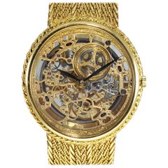 Montre-bracelet squelette automatique en or jaune 18 carats Audemars Piguet:: circa 1980