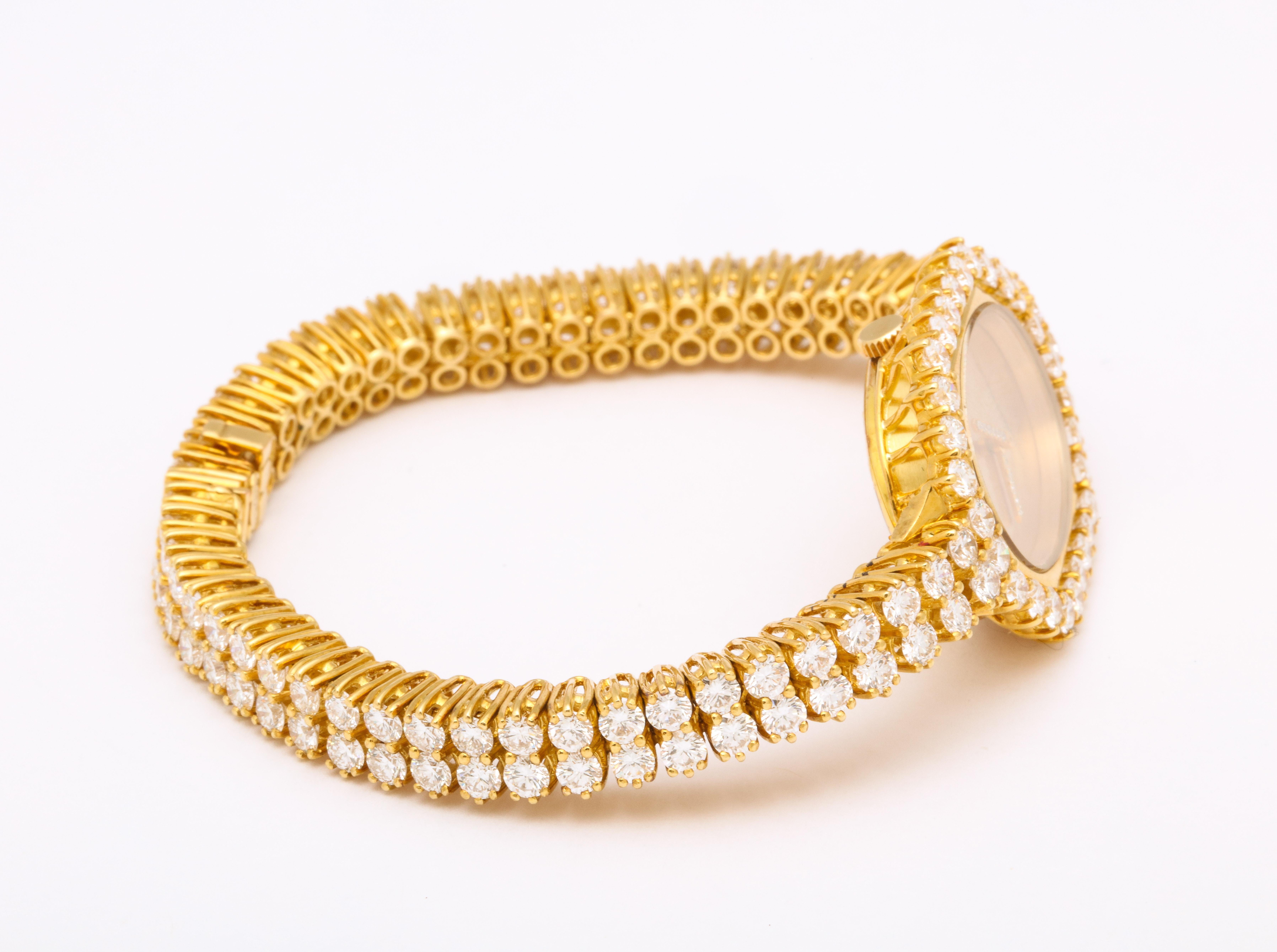 Audemars Piguet 1970s Gold Diamond Dress Watch 1