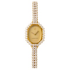 Vintage Audemars Piguet 1970s Gold Diamond Dress Watch