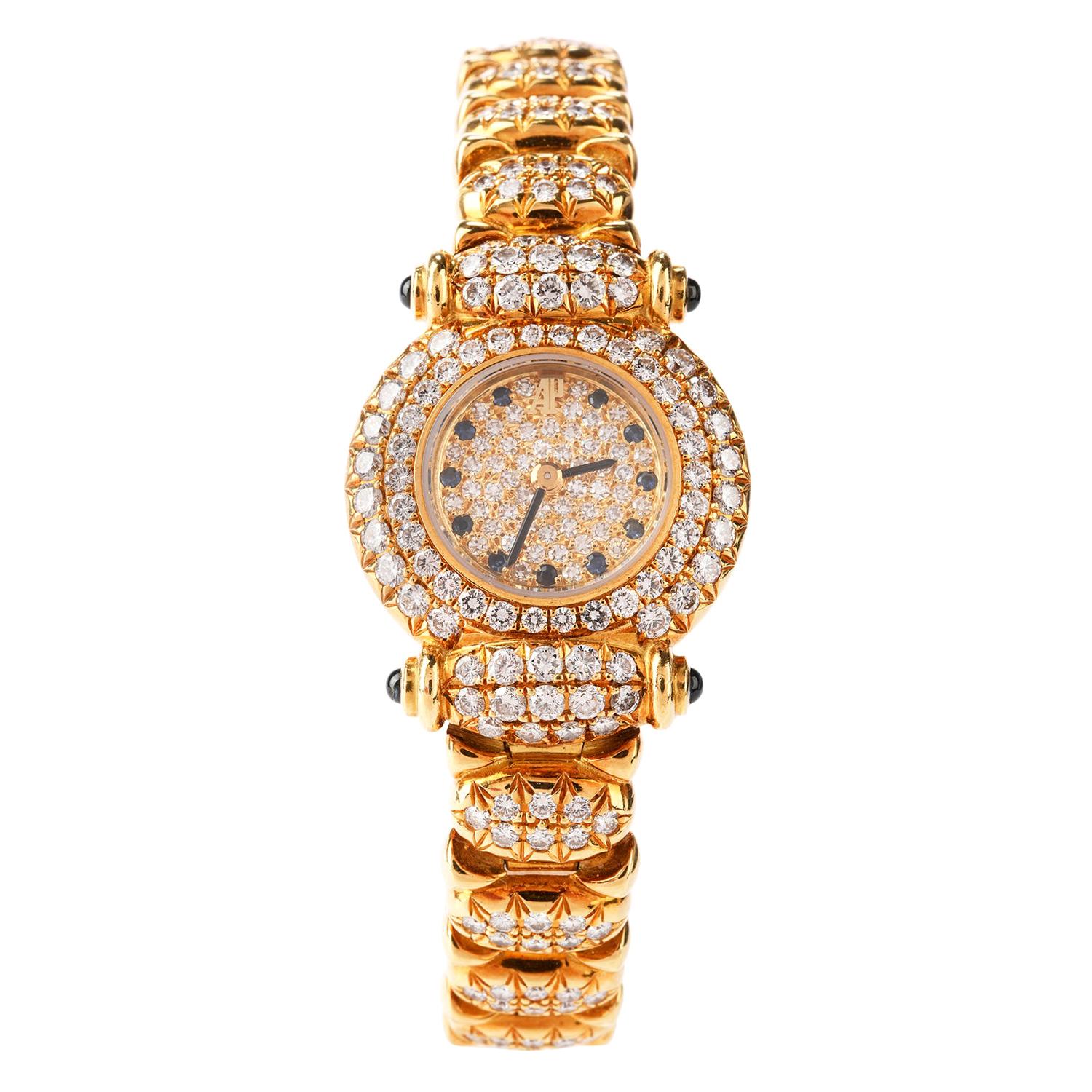Audemars Piguet 1990s Ladies Diamonds Ref 83345 18 Karat Watch