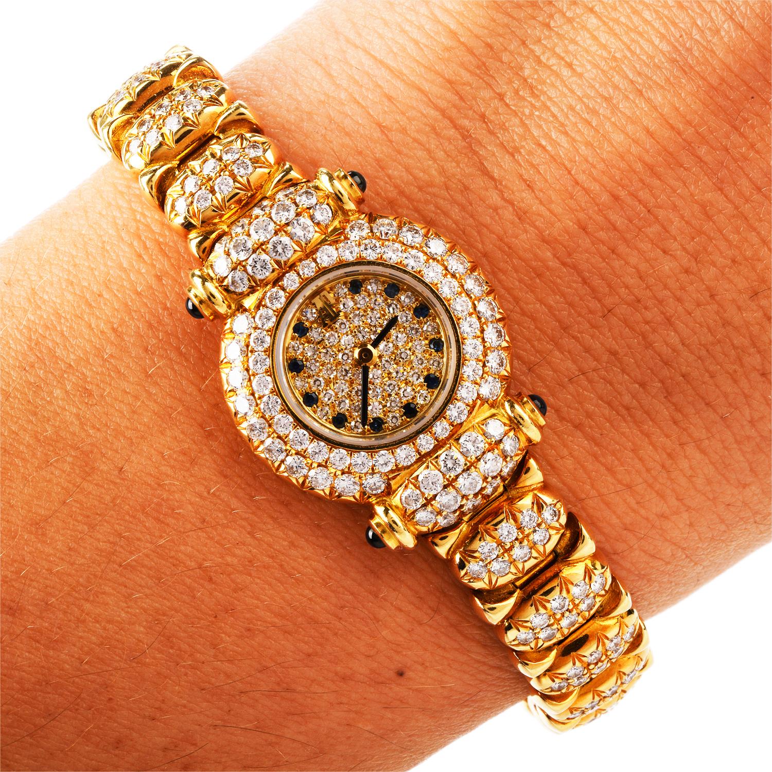 Audemars Piguet 1990s Ladies Diamonds Ref 83345 18 Karat Watch 1