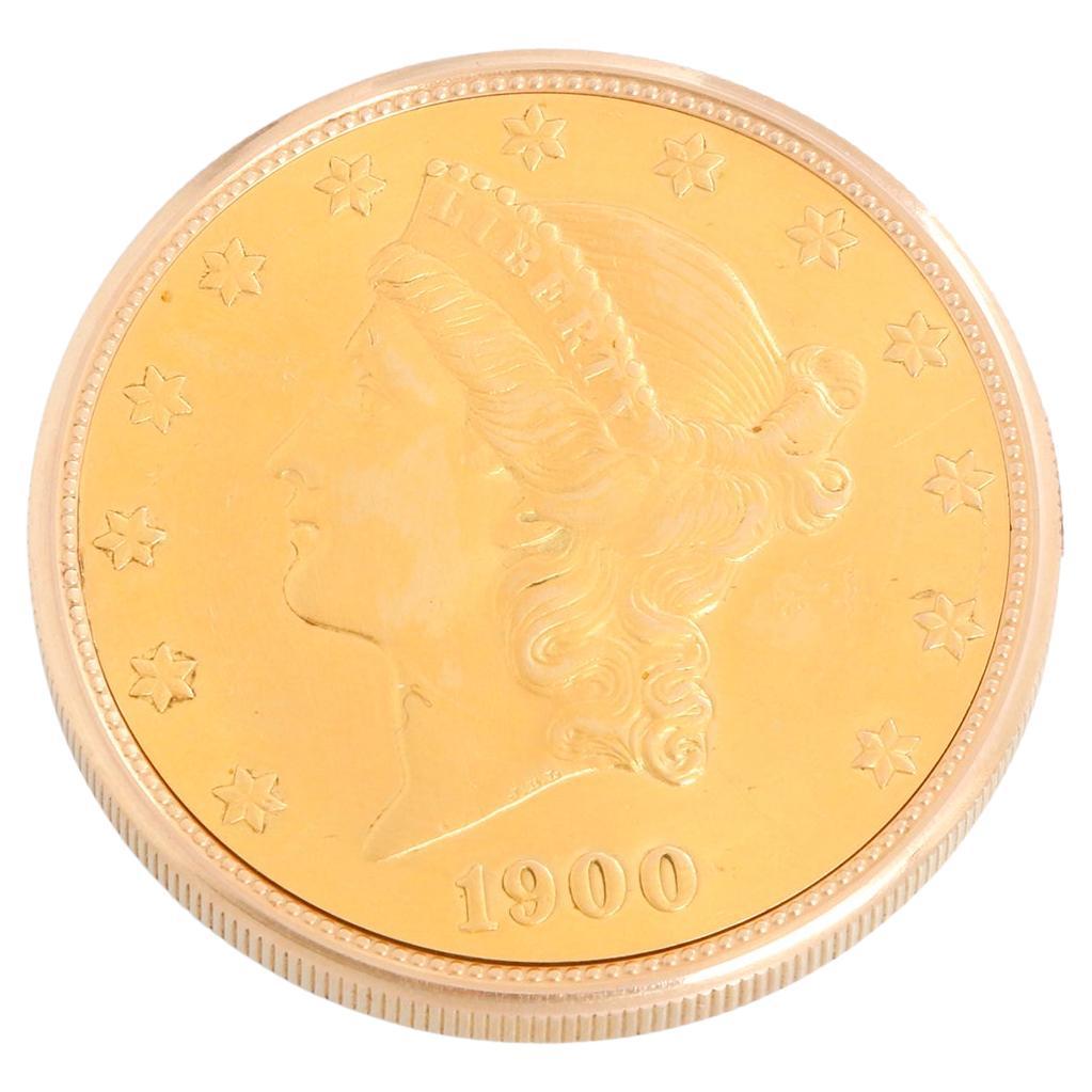 Audemars Piguet $20 Yellow Gold Coin Pocket Watch