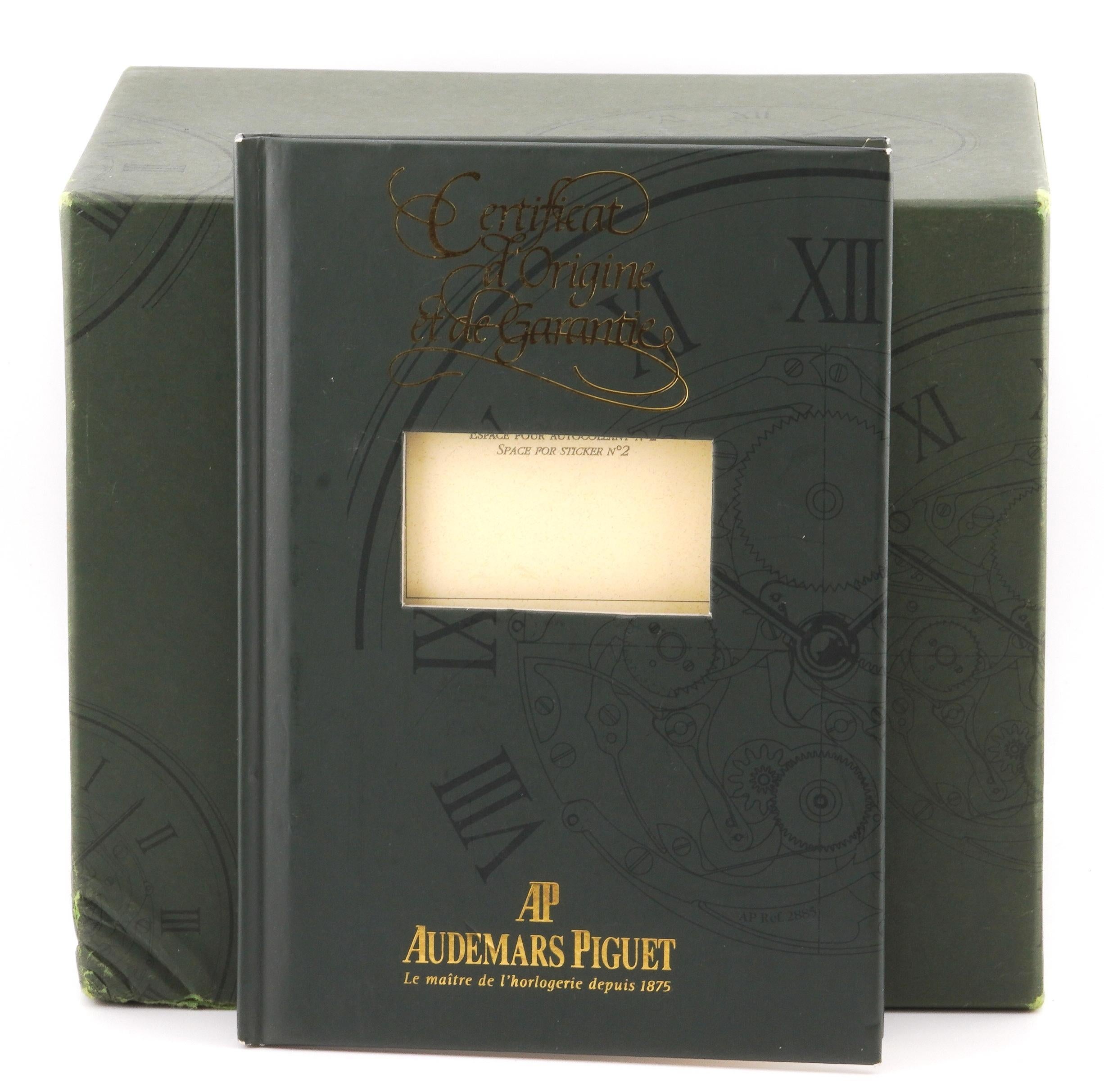 Audemars Piguet 2001 Promesse 67364BA 18ct Gold Quarzuhr w / Box und Papiere im Angebot 7