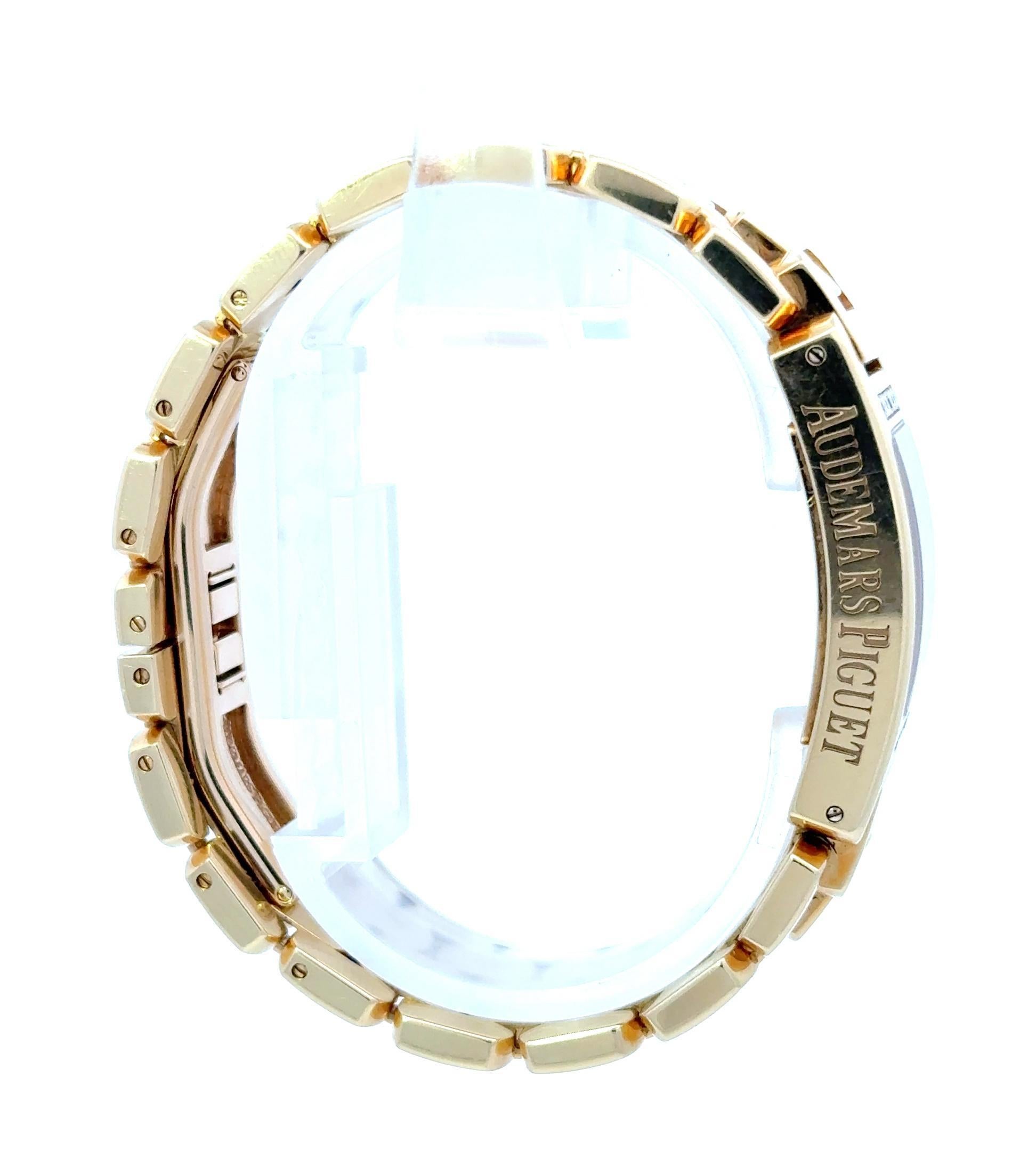 Audemars Piguet 2001 Promesse 67364BA 18ct Gold Quarzuhr w / Box und Papiere im Zustand „Gut“ im Angebot in Palm Beach, FL