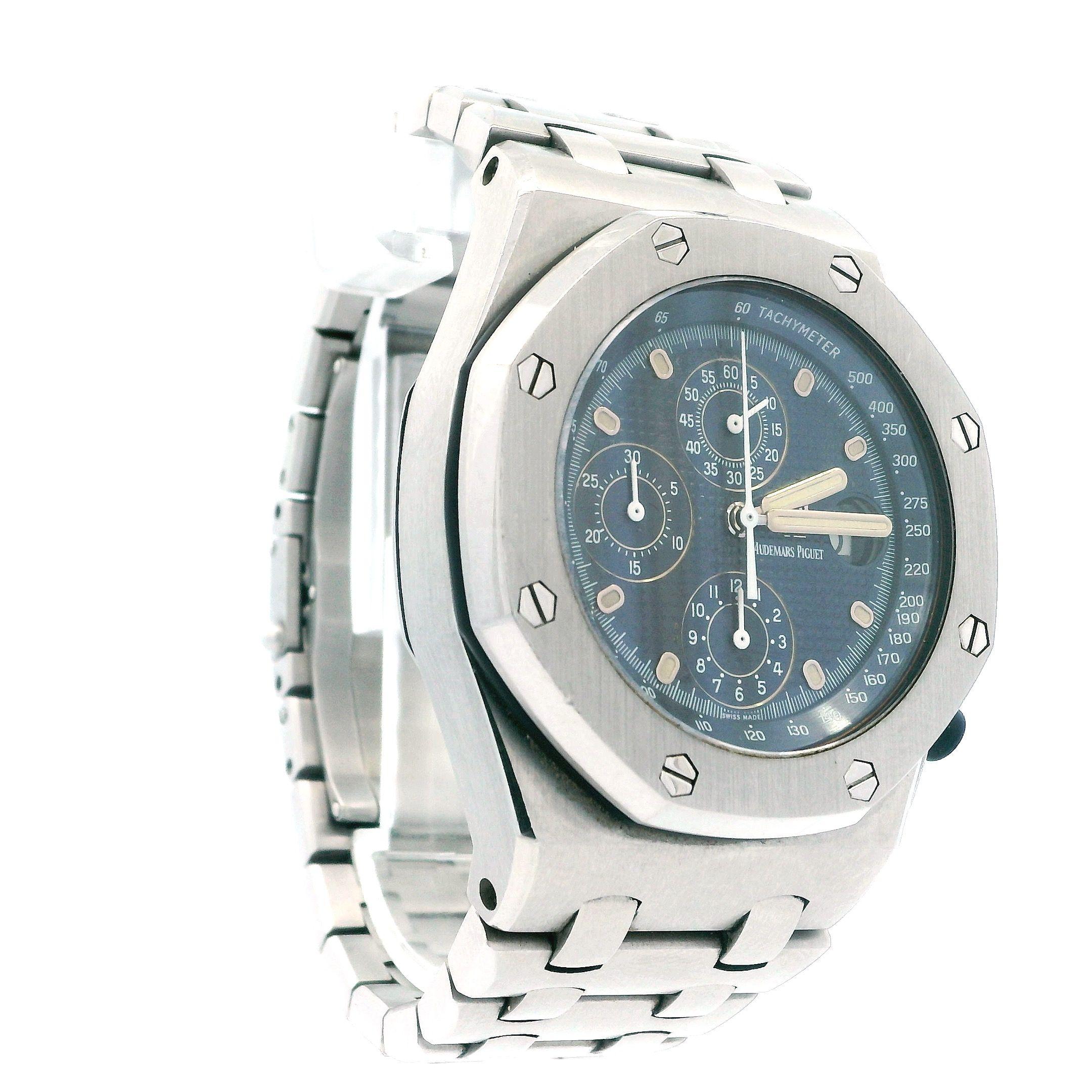 Audemars Piguet 25721ST Royal Oak Offshore Blue 'Beast' D-Series For Sale 1