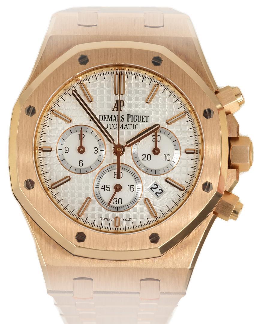 Modern Audemars Piguet Royal Oak in Pink Gold Wrist Watch 26320OR.OO.1220OR.01 For Sale