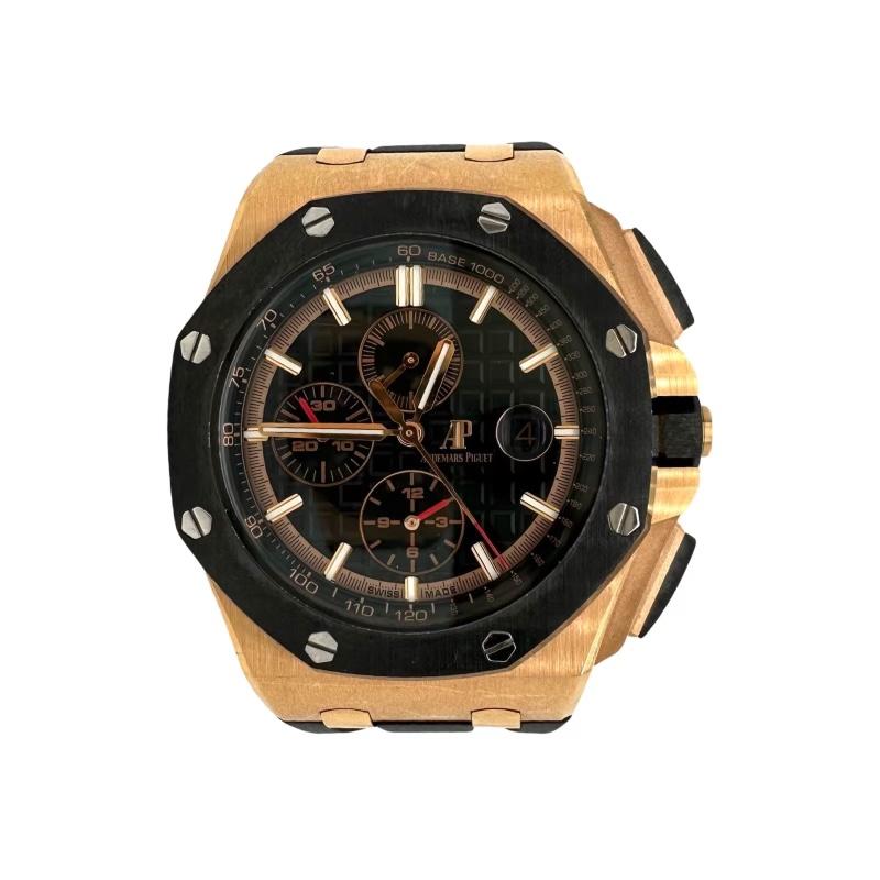 Audemars Piguet 26401RO Royal Oak Offshore Chronograph 18k Rose Gold Watch For Sale 1