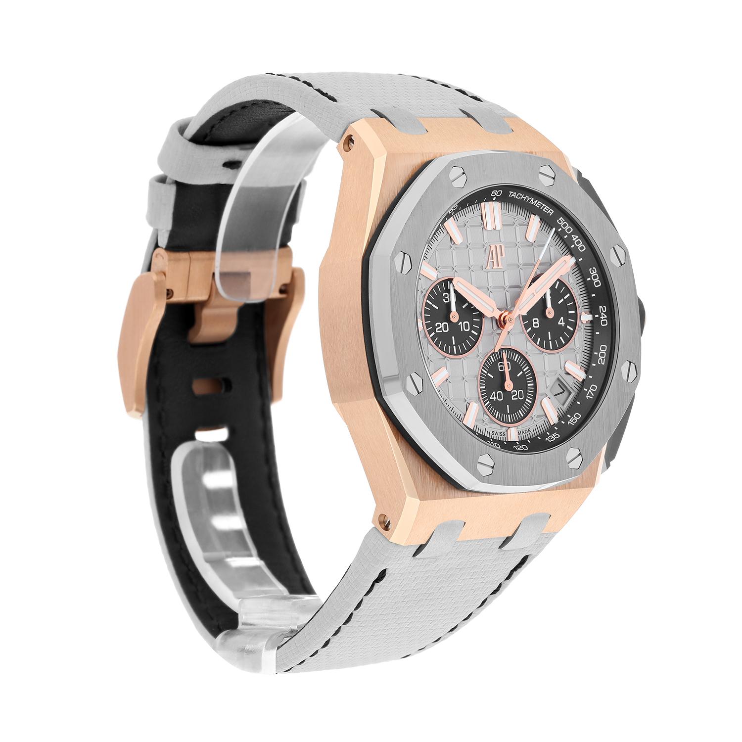 Audemars Piguet 26420OI.OO.A015VE.01 Royal Oak 43mm 18K Roségold Titanuhr (Moderne)