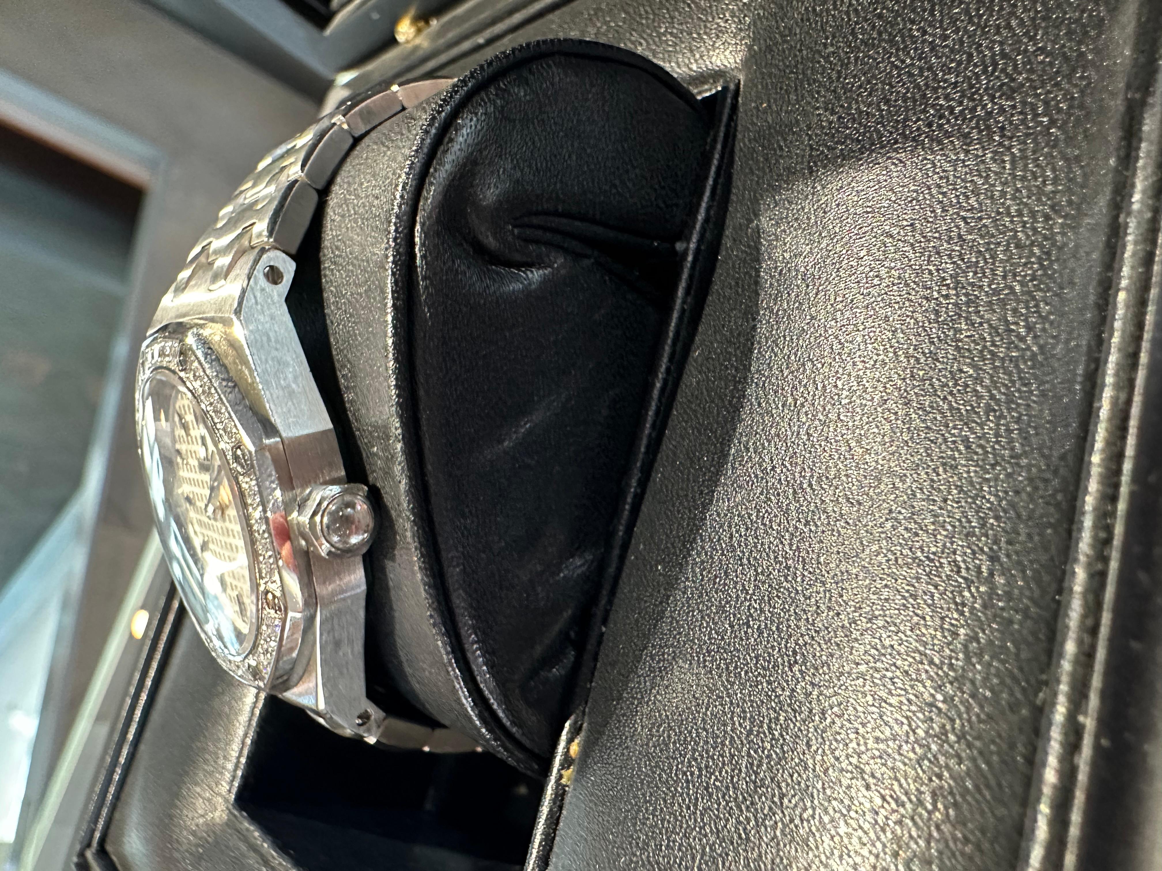 Audemars Piguet 33mm Lady Royal Oak Diamond White Dial 67601ST 1