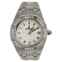 Audemars Piguet 33mm Lady Royal Oak Diamond White Dial 67601ST