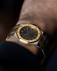 Audemars Piguet 33mm Royal Oak Gray Ghost Dial Stahl und 18k Gelbgold