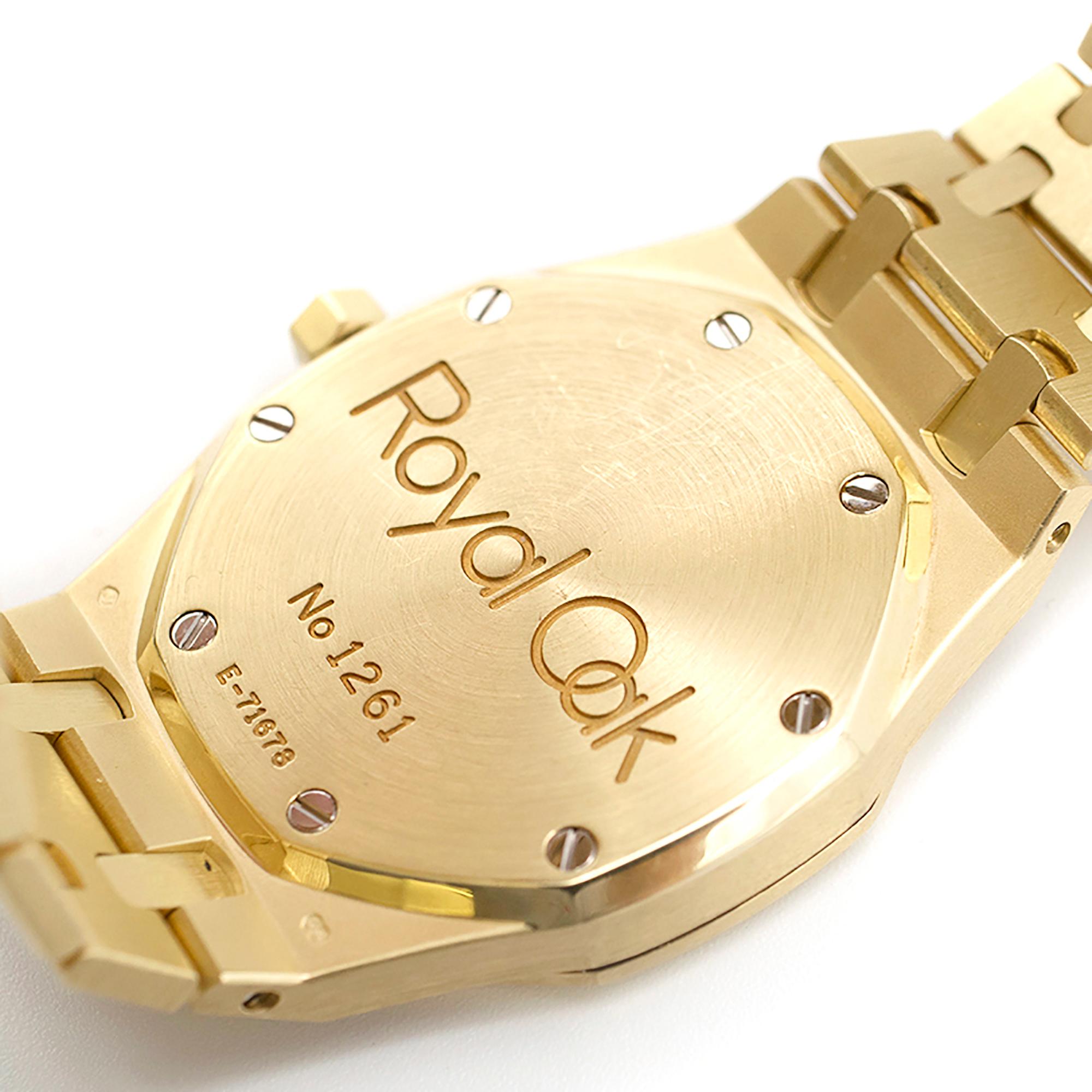 Audemars Piguet Octagonal Royal Oak 18 Karat Yellow Gold Watch 1