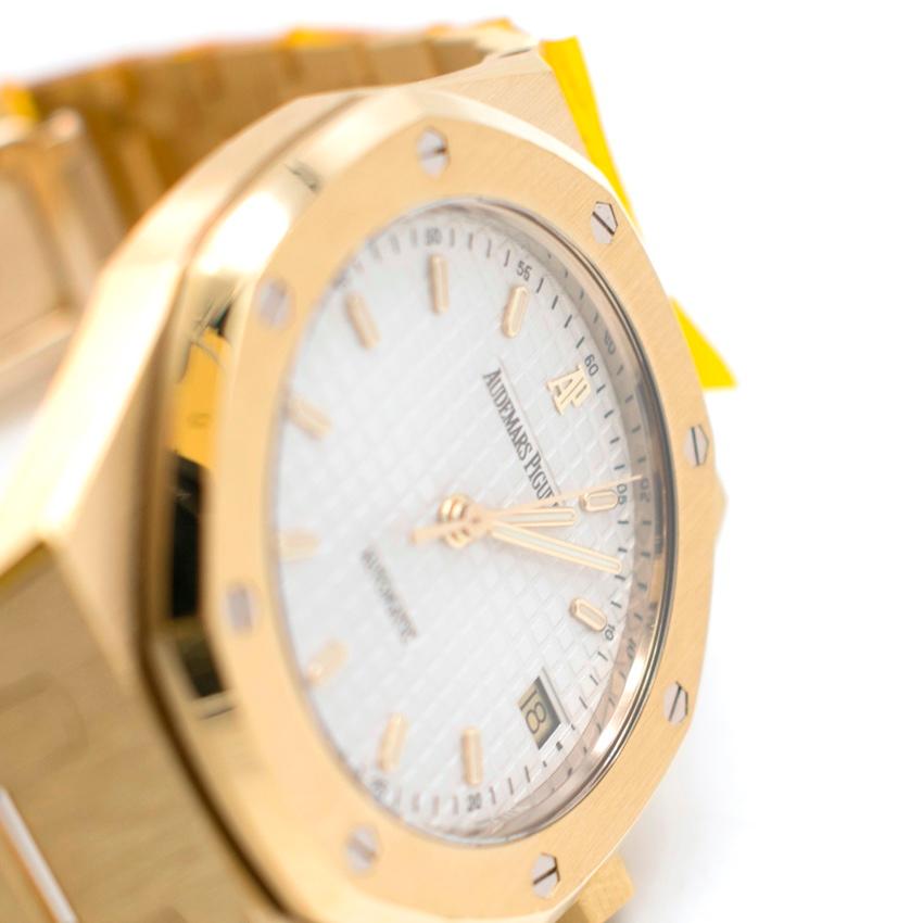 Audemars Piguet 37mm Octagonal Royal Oak 18K Yellow Gold Watch 2