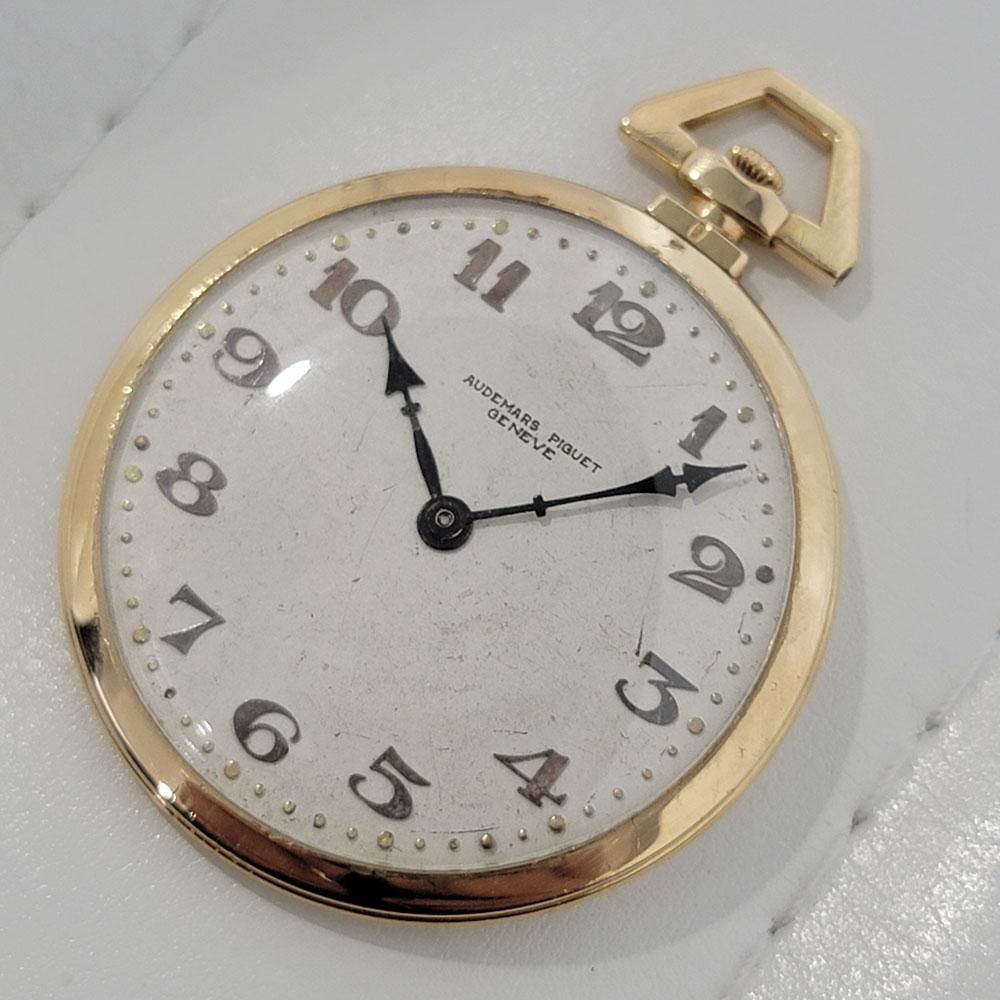Art nouveau Audemars Piguet, montre de poche vintage en or 18 carats, années 1910, RA369 en vente