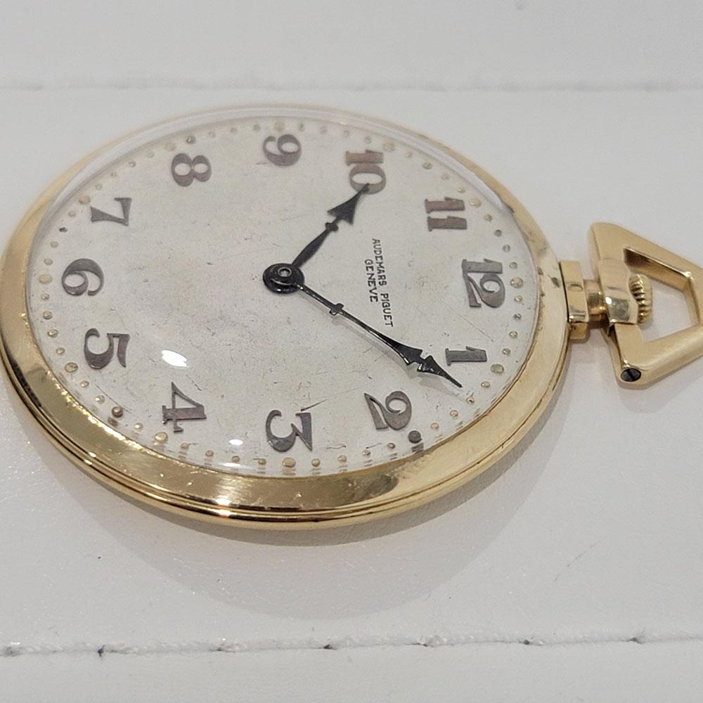 Audemars Piguet, montre de poche vintage en or 18 carats, années 1910, RA369 Excellent état - En vente à Beverly Hills, CA